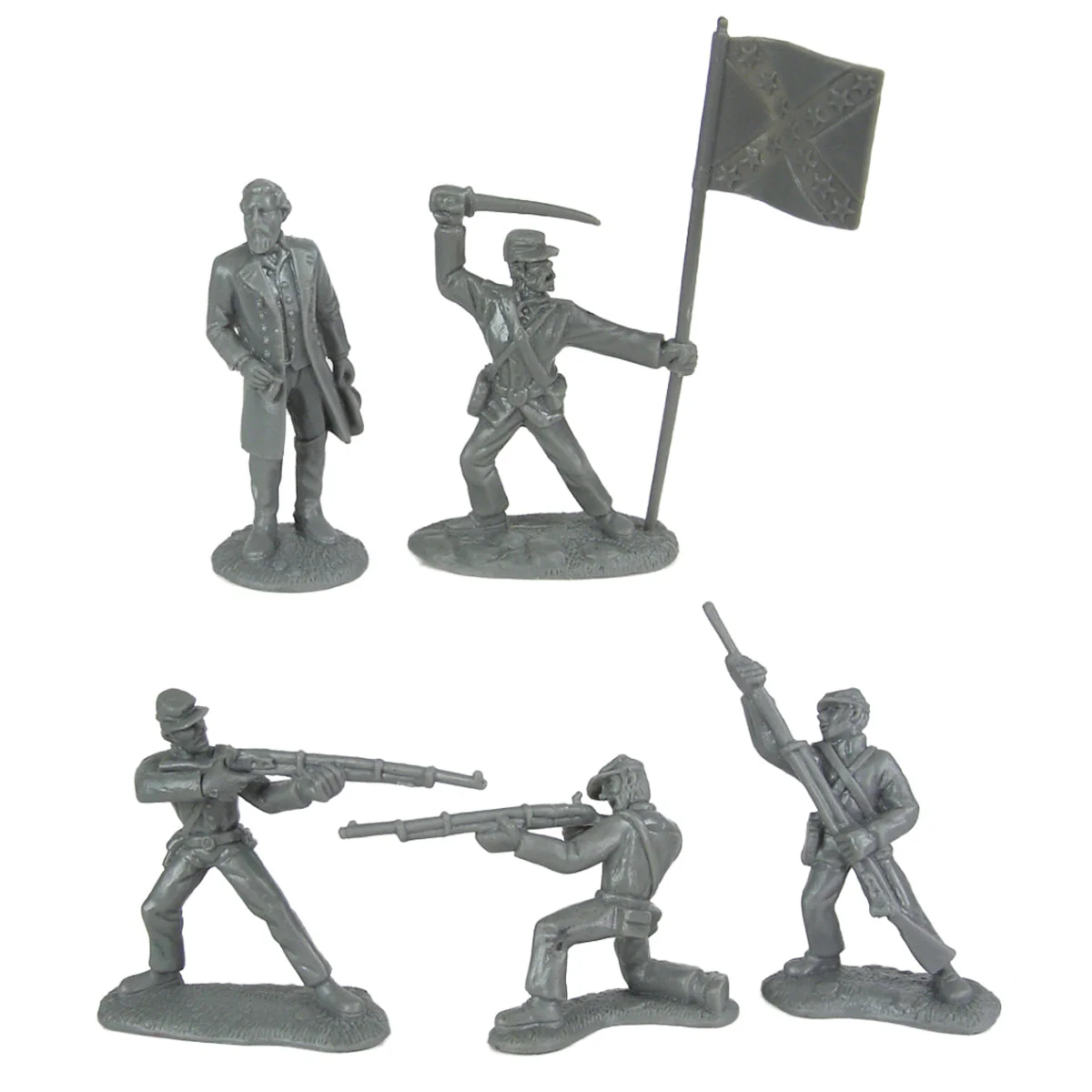 BMC Civil War Plastic Army Men - 26pc Battle of Appomattox Soldier Figures - Image 4