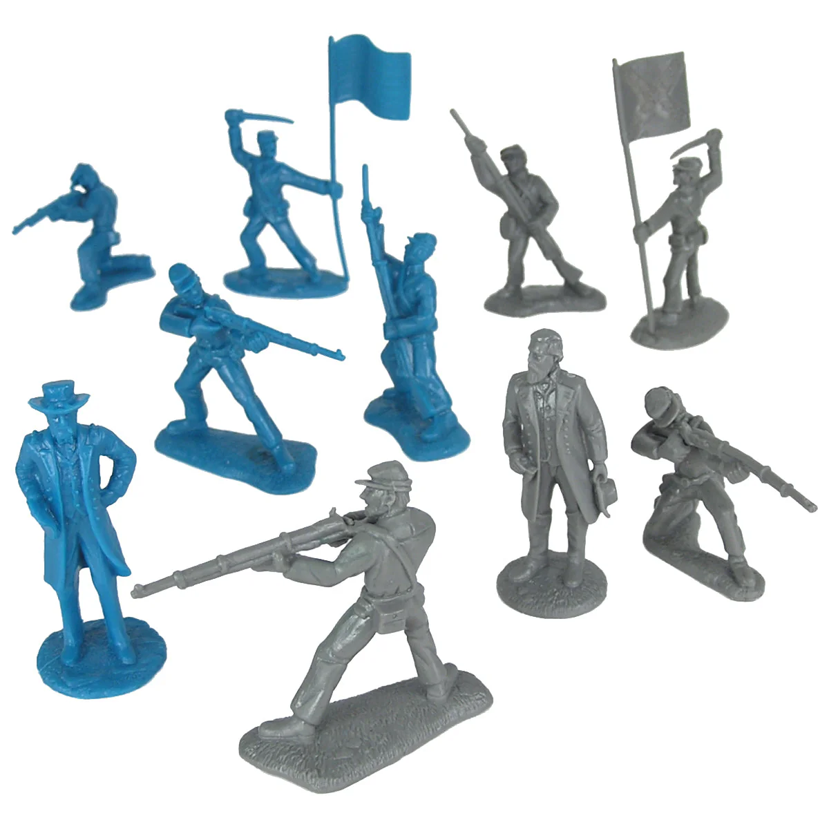 BMC Civil War Plastic Army Men - 26pc Battle of Appomattox Soldier Figures - Image 5
