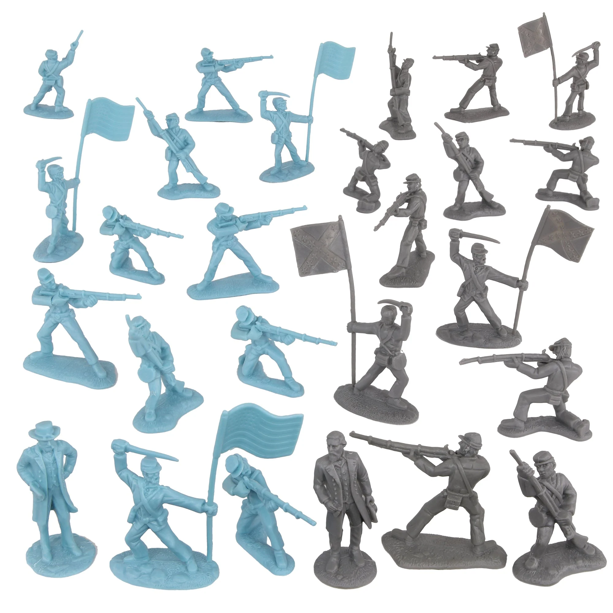 BMC Civil War Plastic Army Men - 26pc Battle of Gettysburg Soldier Figures - Image 5