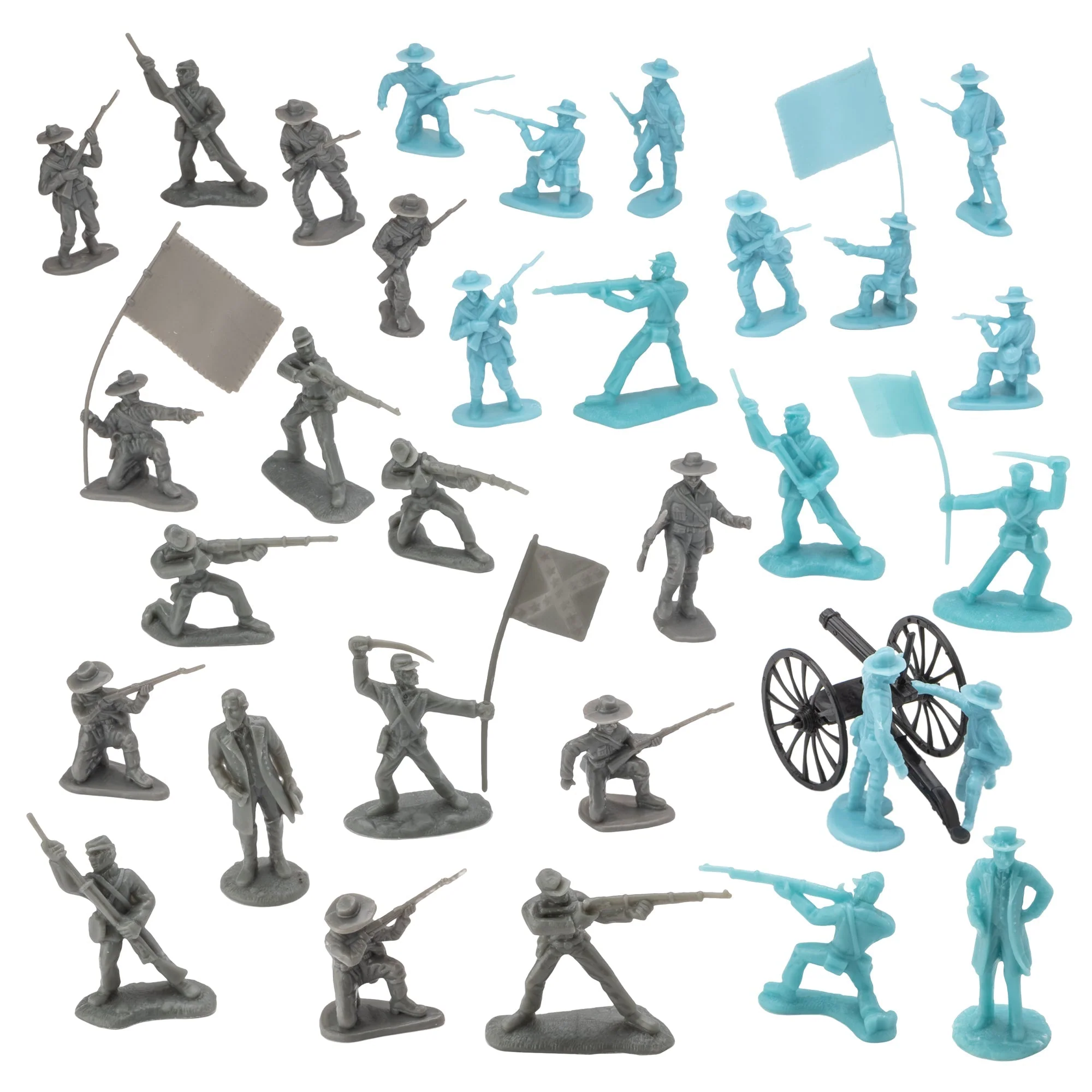 BMC Civil War Plastic Army Men - 32pc Battle of Petersburg Soldier Figures - Image 3