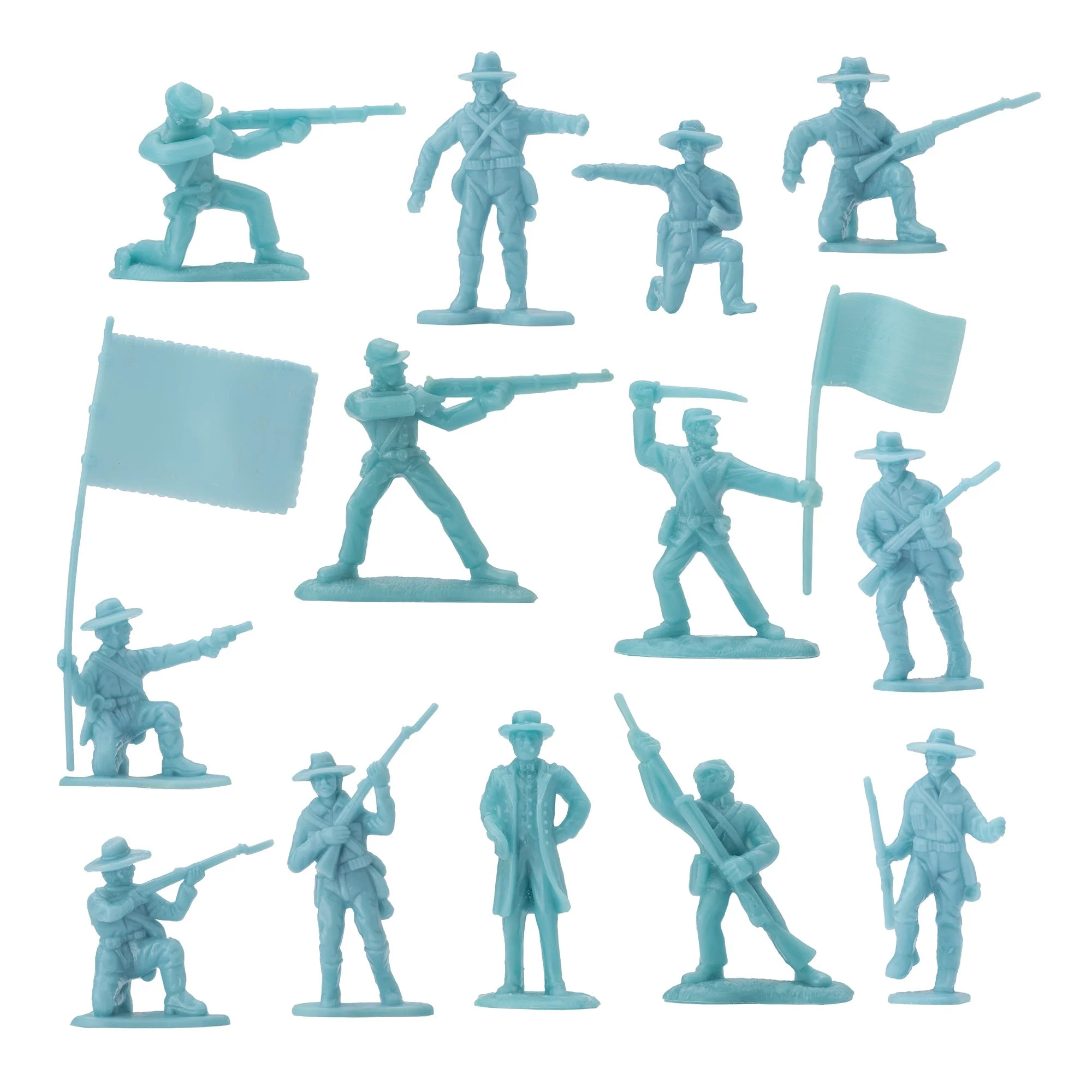 BMC Civil War Plastic Army Men - 32pc Battle of Petersburg Soldier Figures - Image 4
