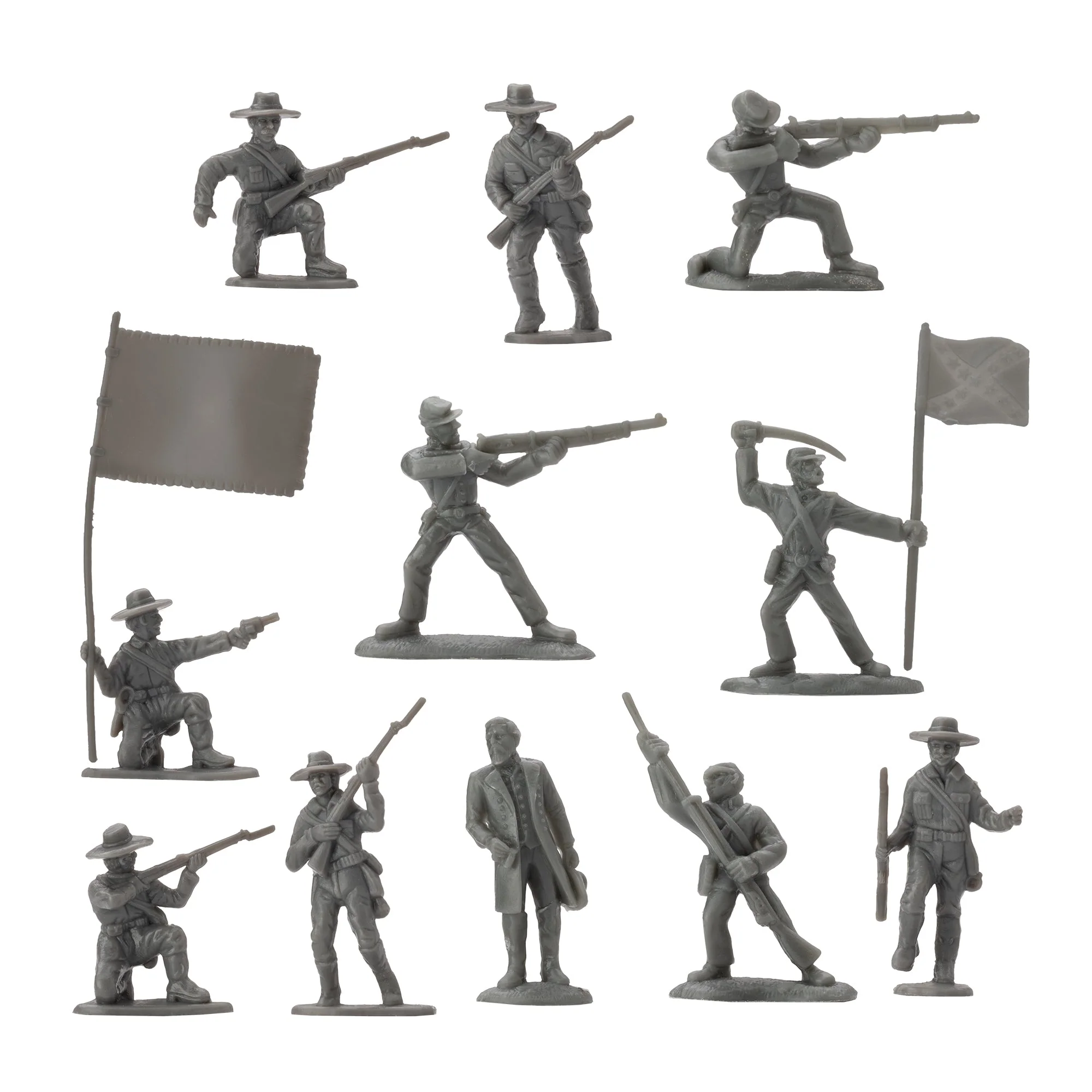 BMC Civil War Plastic Army Men - 32pc Battle of Petersburg Soldier Figures - Image 5