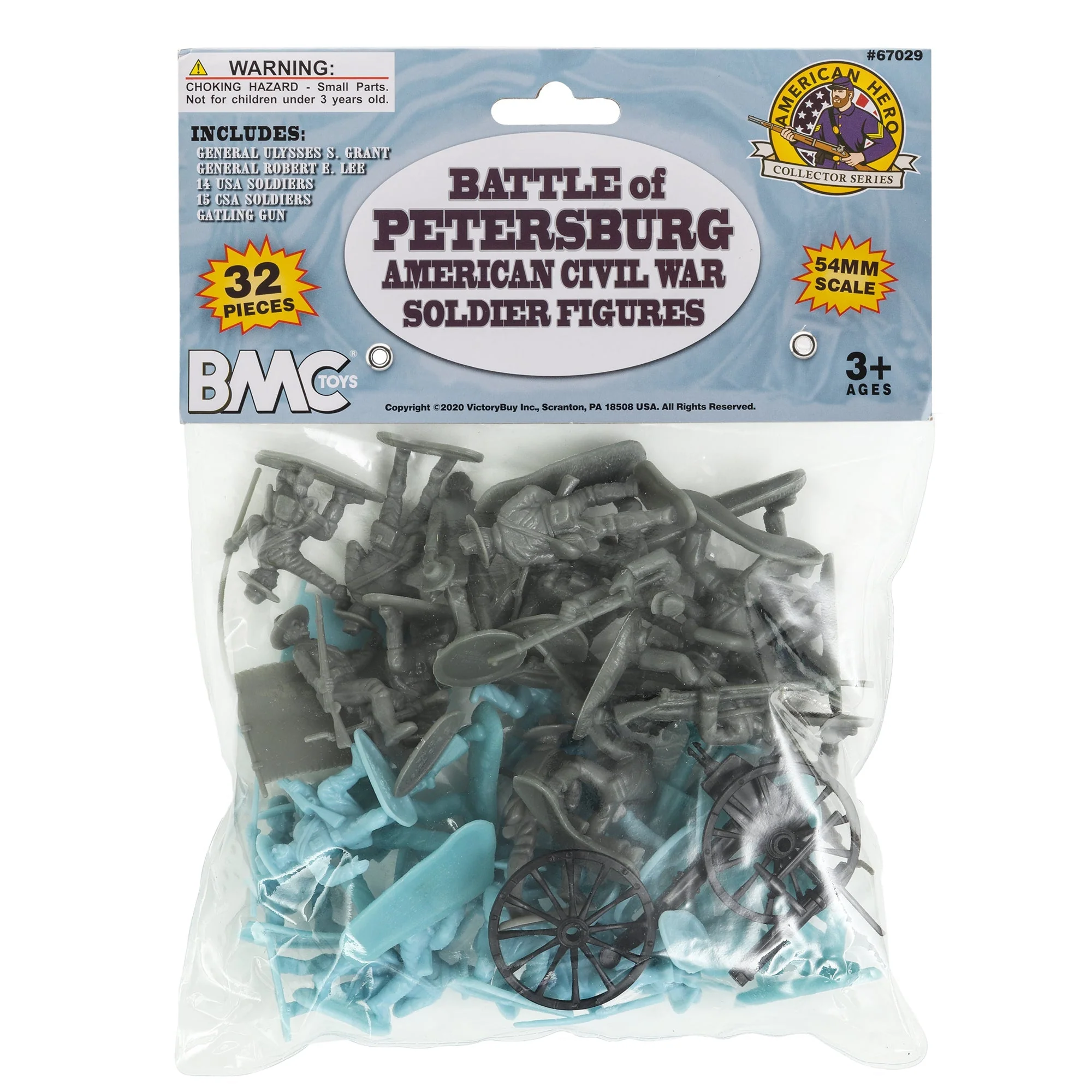 BMC Civil War Plastic Army Men - 32pc Battle of Petersburg Soldier Figures - Image 6