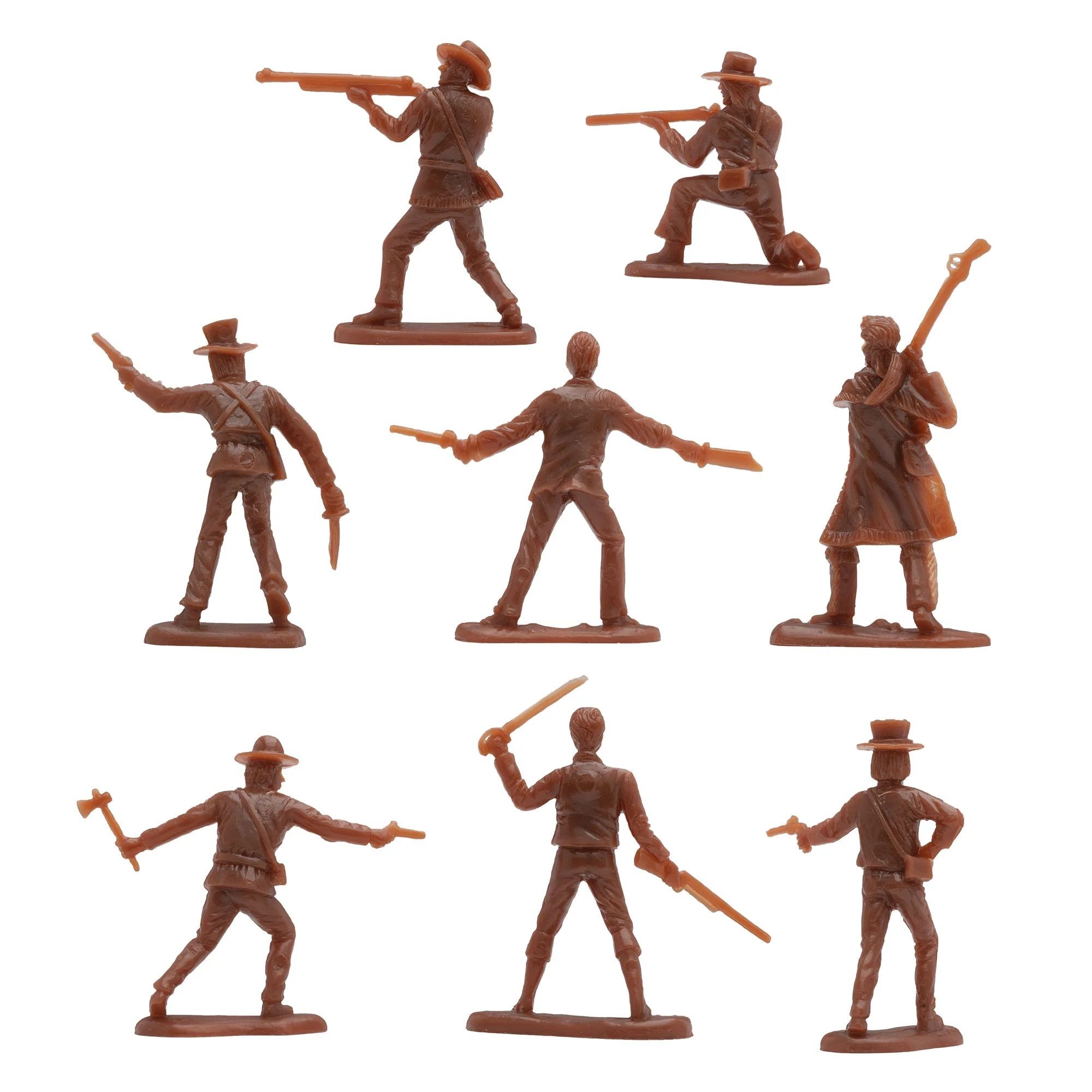 BMC The Alamo Plastic Army Men - Brown Texas vs Blue Mexico 37pc Soldier Figures - Image 5
