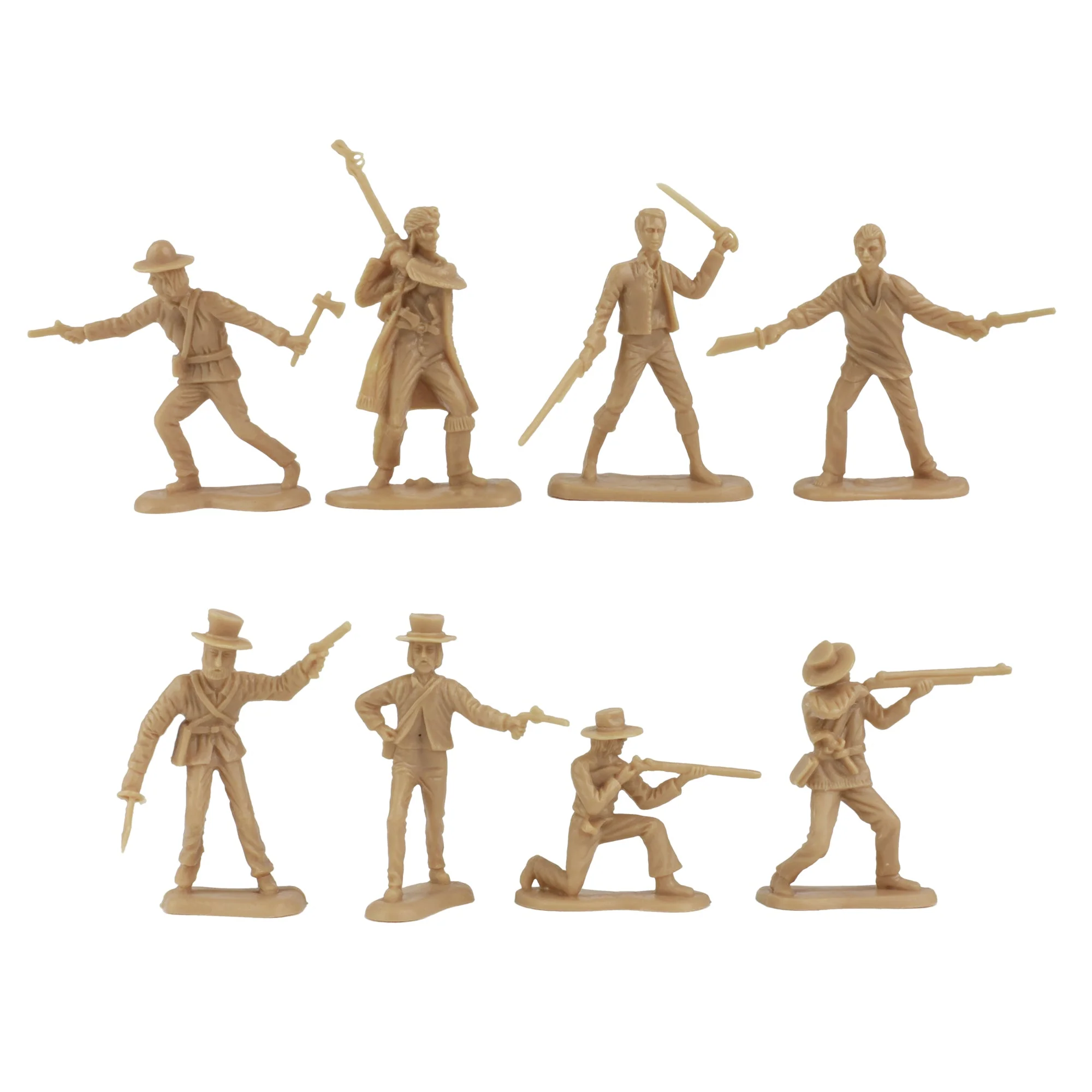 BMC The Alamo Plastic Army Men - Tan Texas vs Blue Mexico 37pc Soldier Figures - Image 3