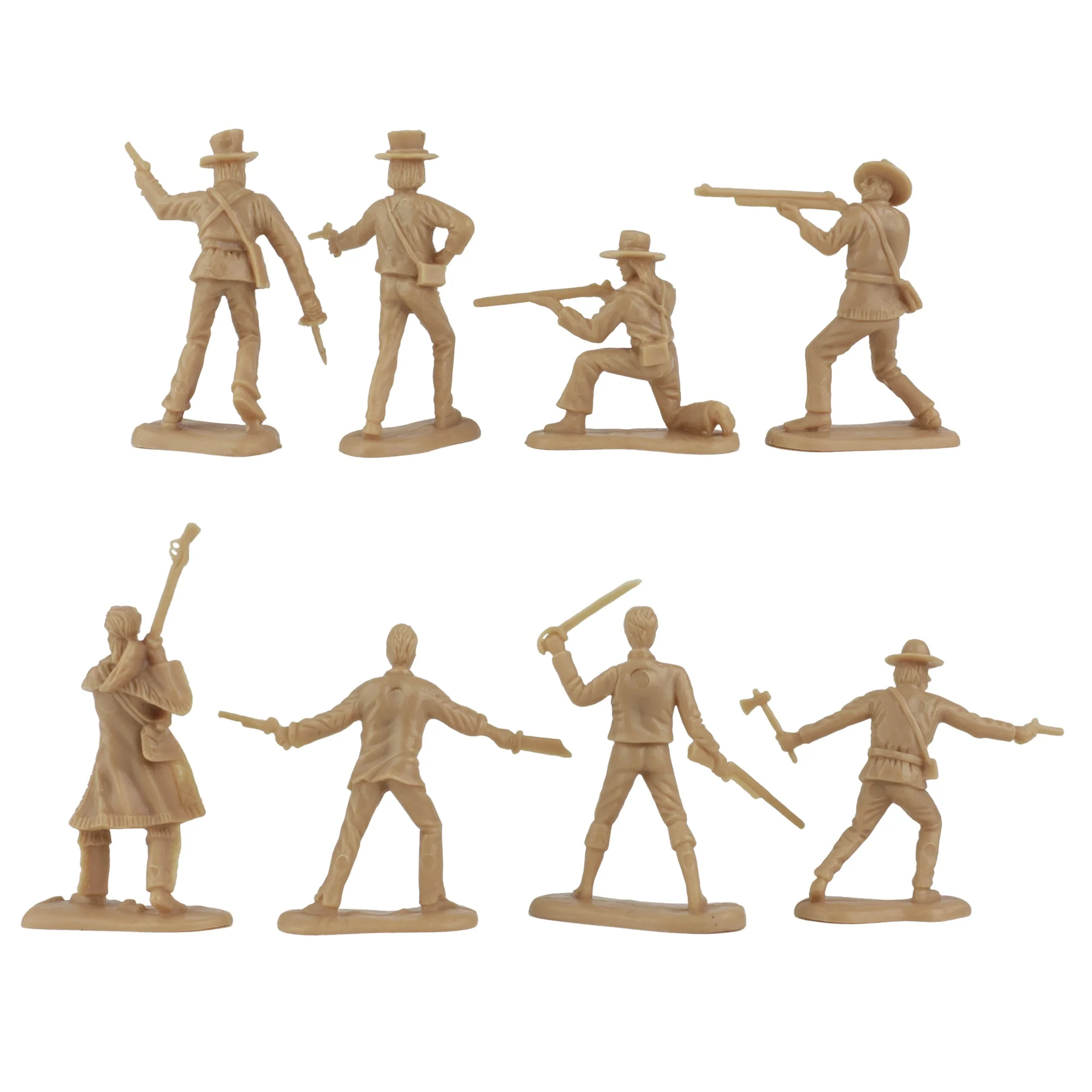 BMC The Alamo Plastic Army Men - Tan Texas vs Blue Mexico 37pc Soldier Figures - Image 5