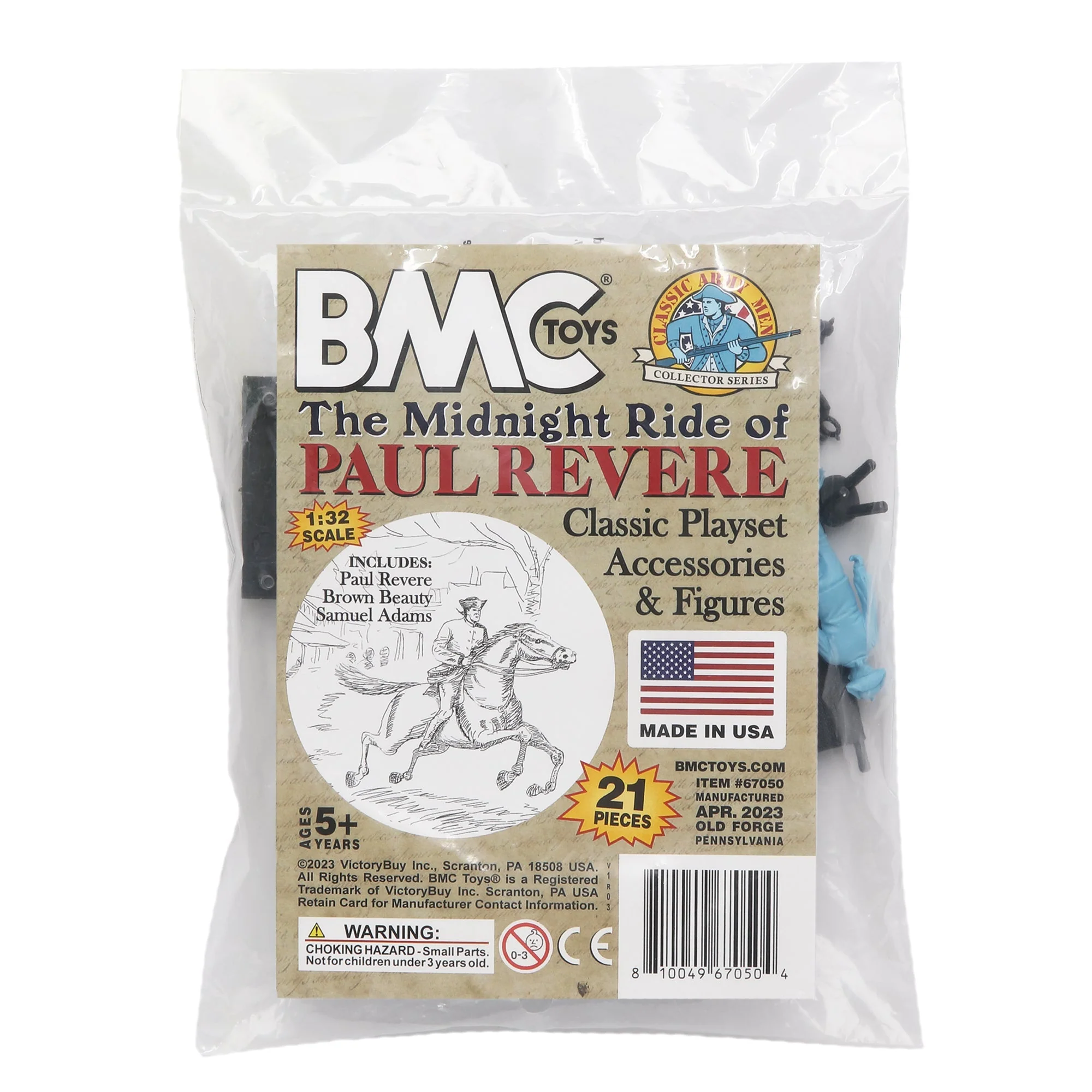 BMC Classic The Midnight Ride of Paul Revere - 21pc Plastic Figure Playset - Image 8