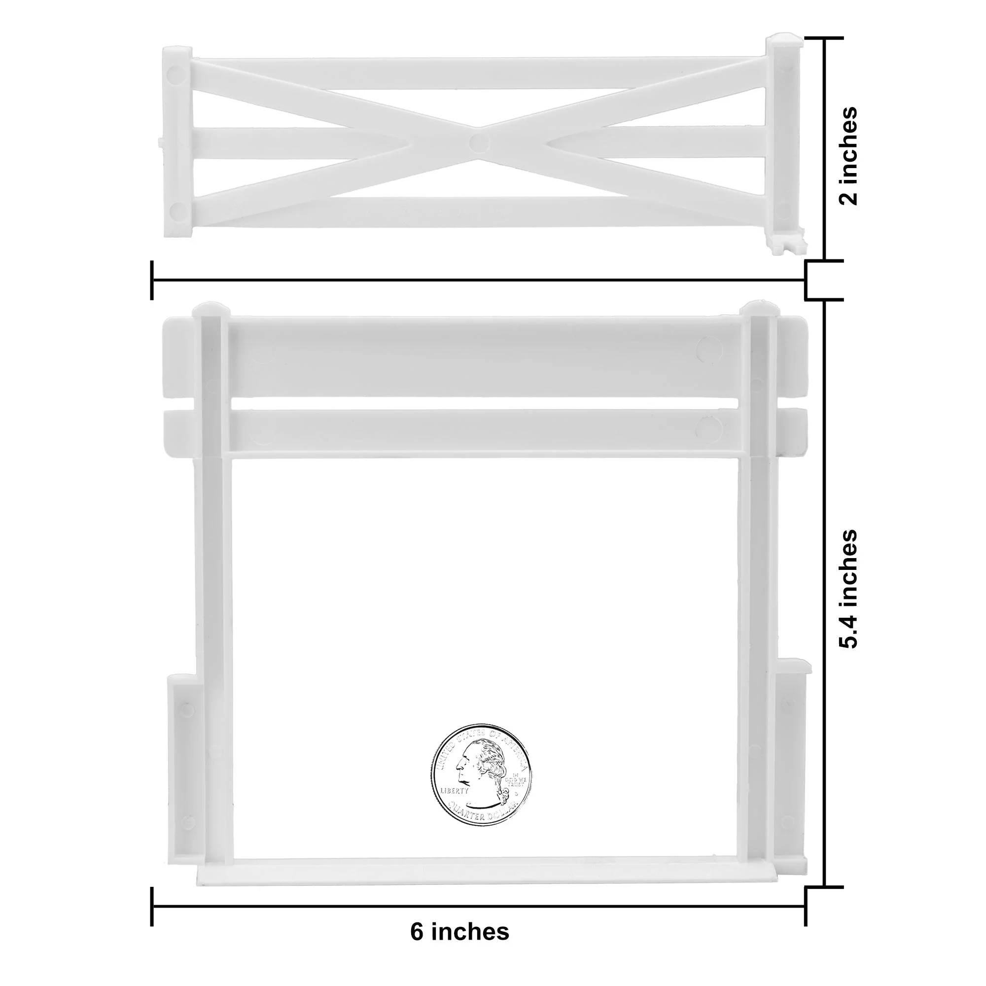 BMC Classic Marx Farm Ranch Fence & Gate - White 10pc Plastic Playset Accessory - Image 4