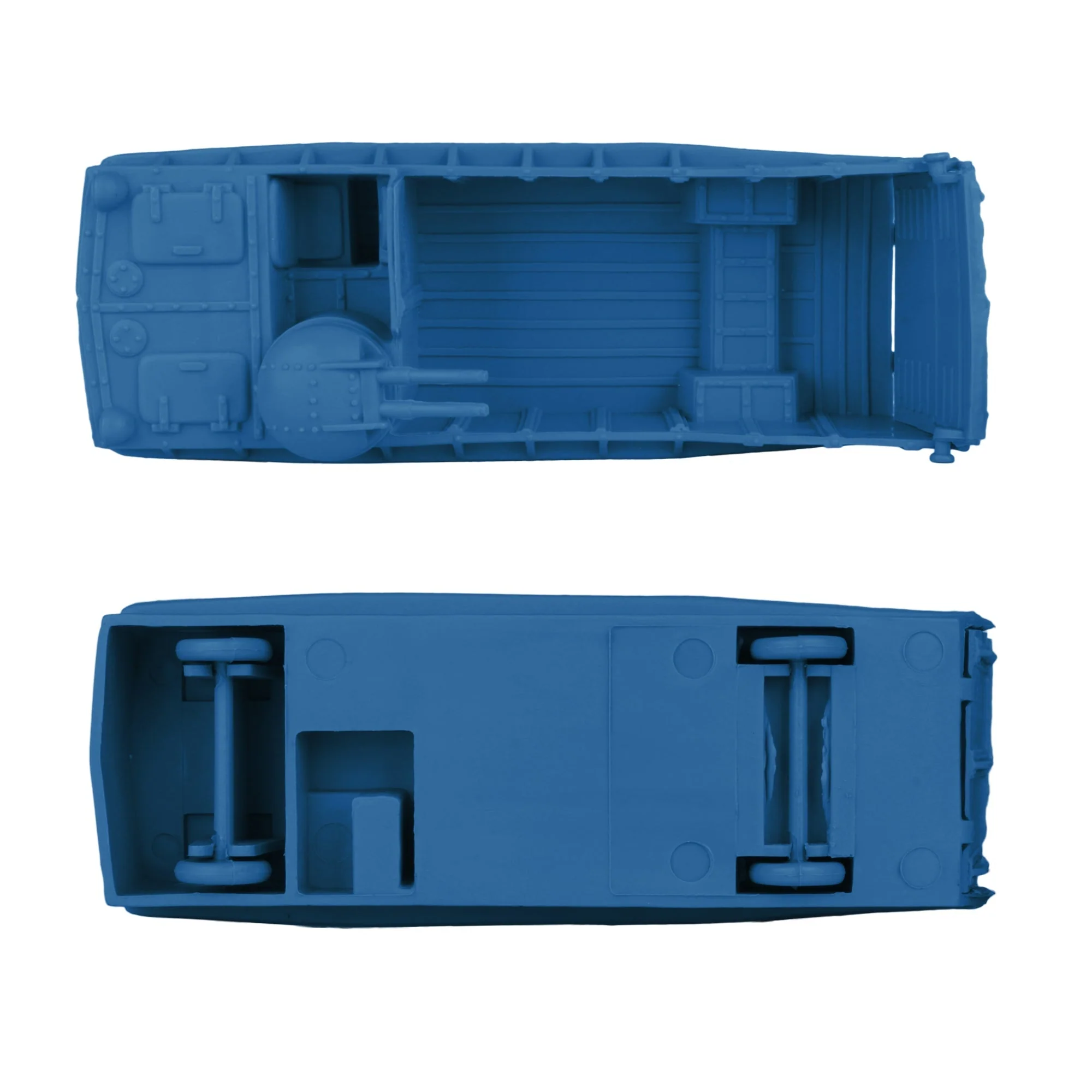 BMC Classic Marx Landing Craft - 4pc Blue Plastic Army Men Boat Vehicles - Image 3