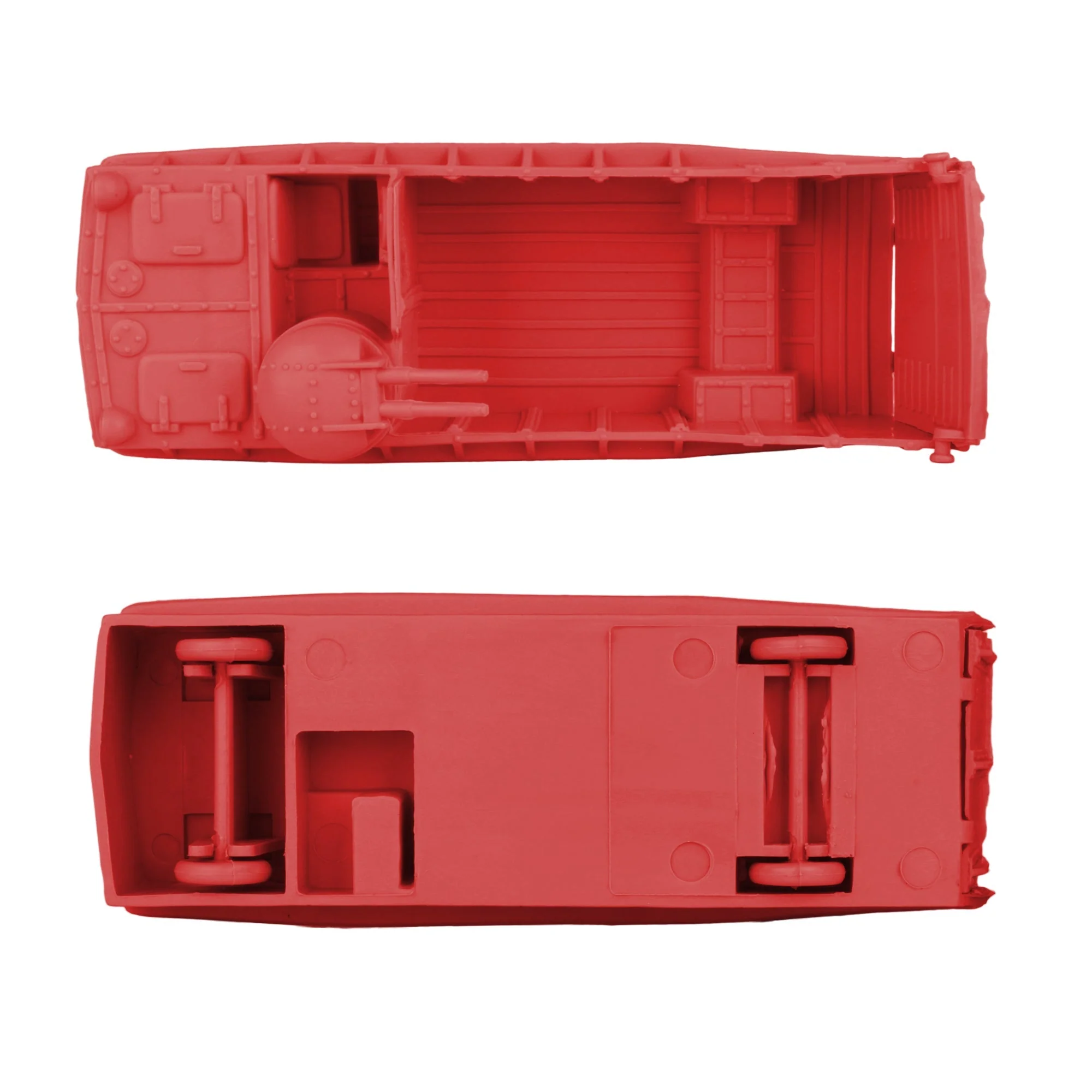 BMC Classic Marx Landing Craft - 4pc Red Plastic Army Men Boat Vehicles - Image 3