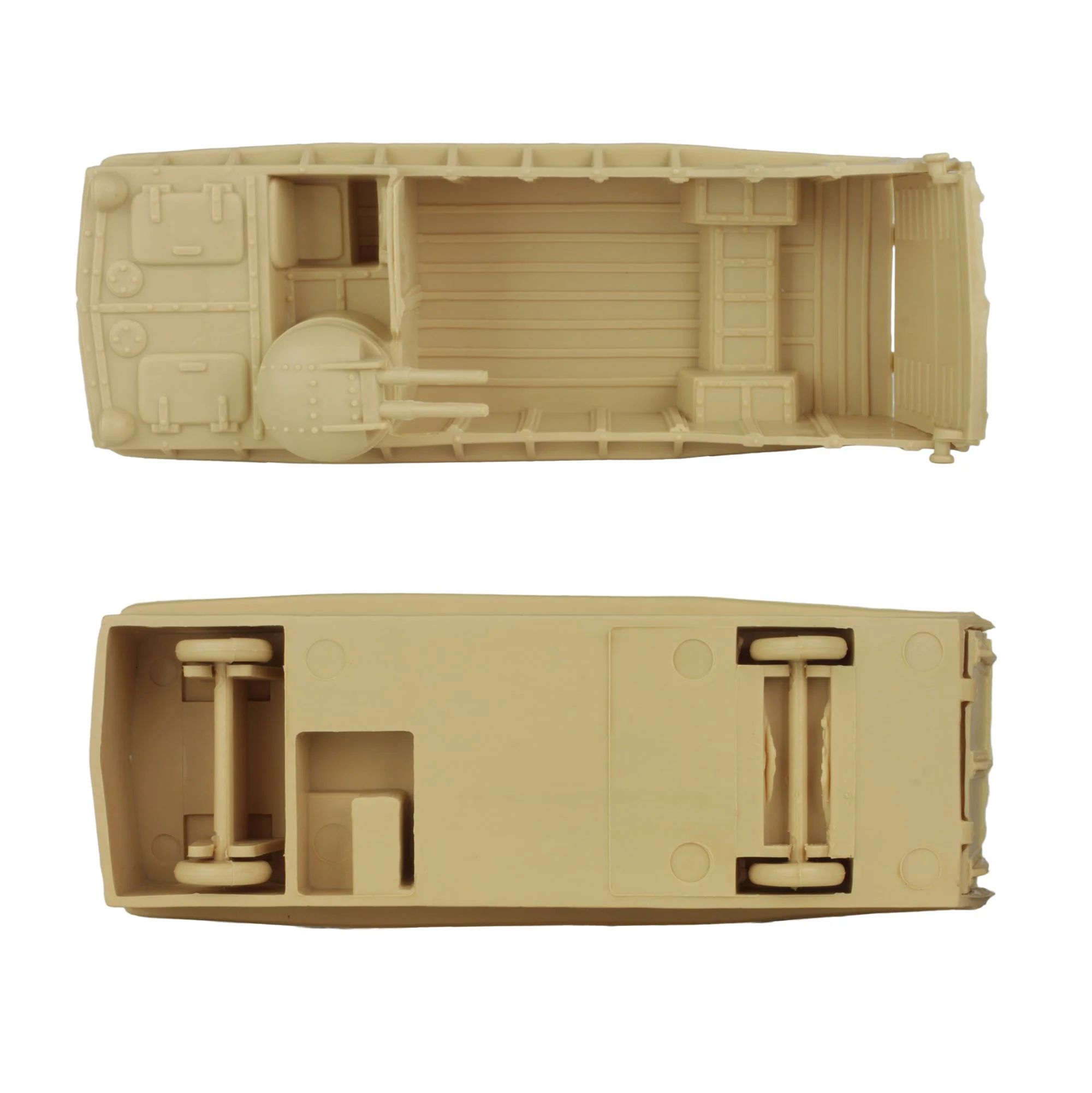 BMC Classic Marx Landing Craft - 4pc Tan vs. OD Green Plastic Army Men Vehicles - Image 3