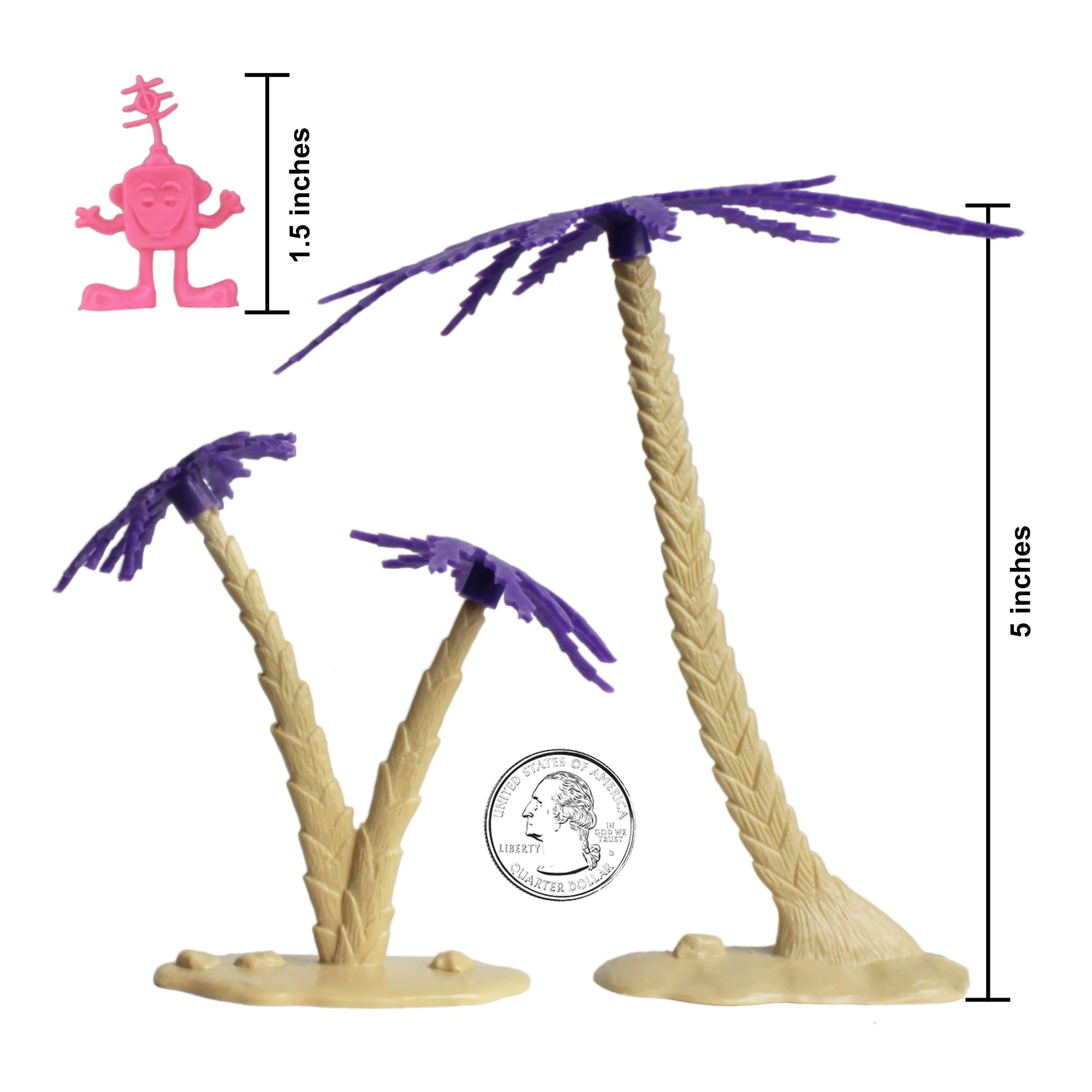 BMC Classic Sci-Fi Alien Jungle - 26pc Plastic Figure & Accessory Playset - Image 4