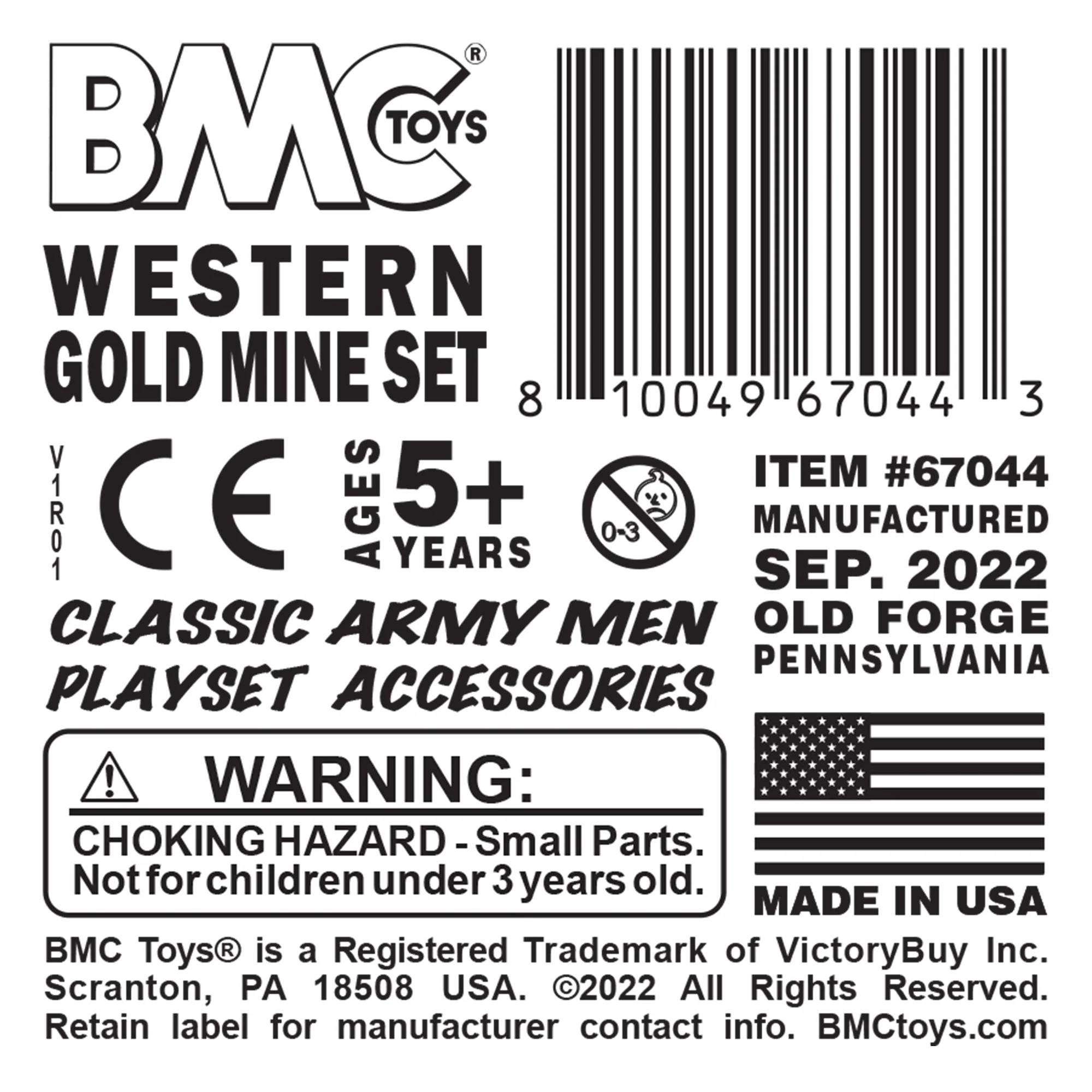 BMC Classic Marx Western Gold Mine Plastic Cowboys Army Men Playset Accessories - Image 5