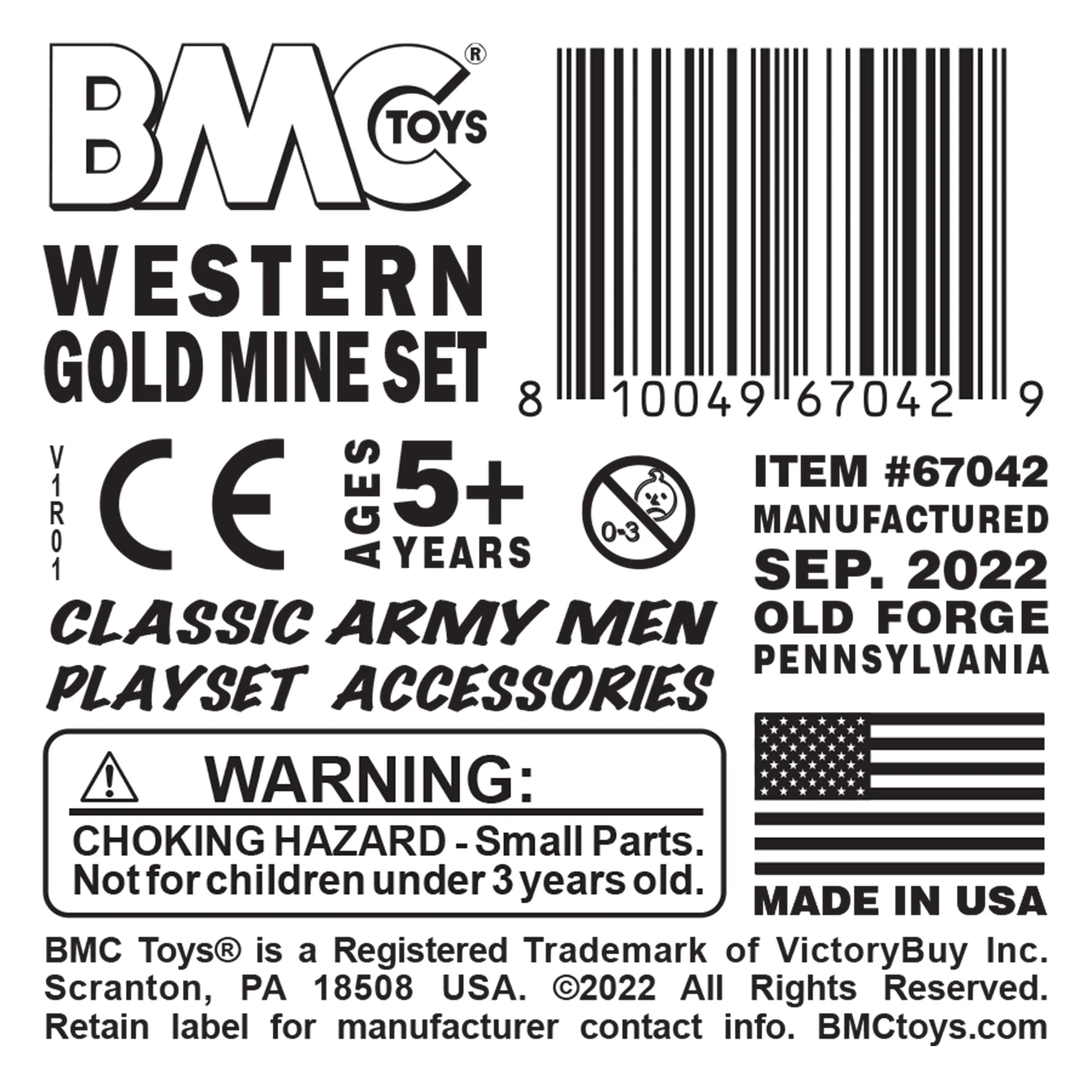 BMC Classic Marx Western Gold Mine Plastic Cowboys Army Men Playset Accessories - Image 5