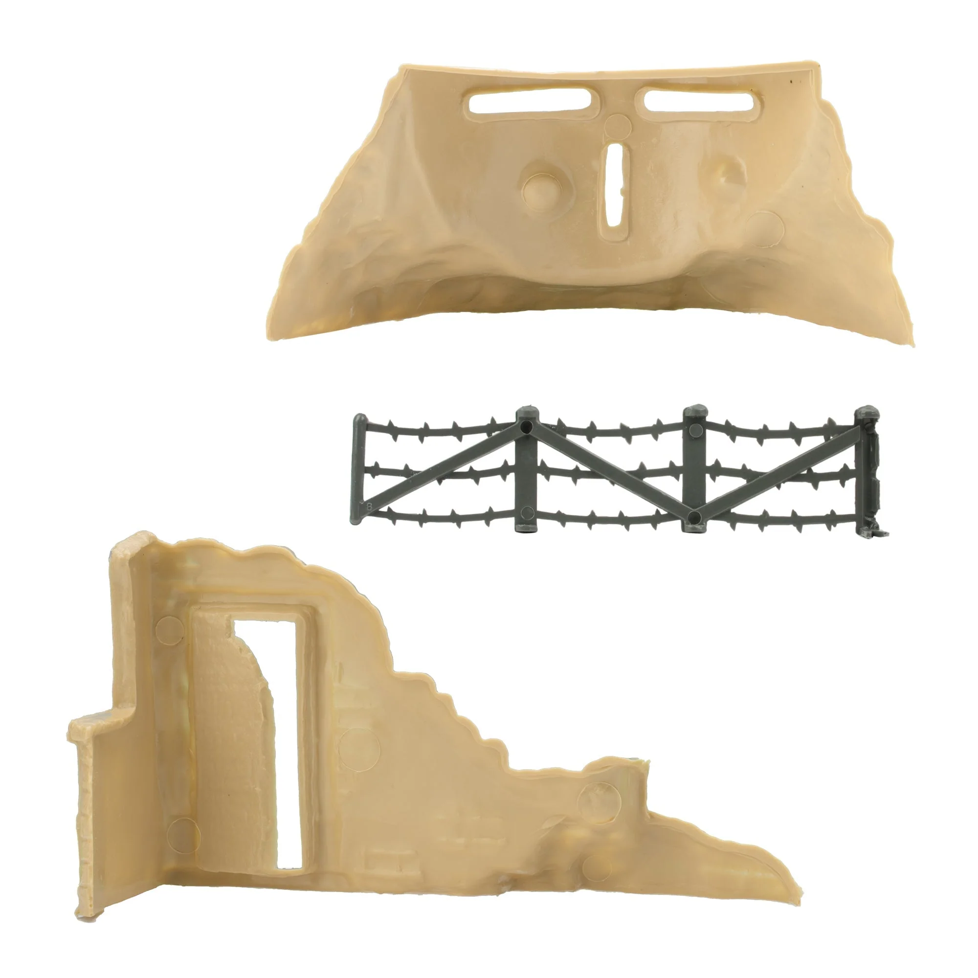 BMC Classic Marx Axis Ambush - 14pc Tan Plastic Army Men Playset Accessories - Image 4