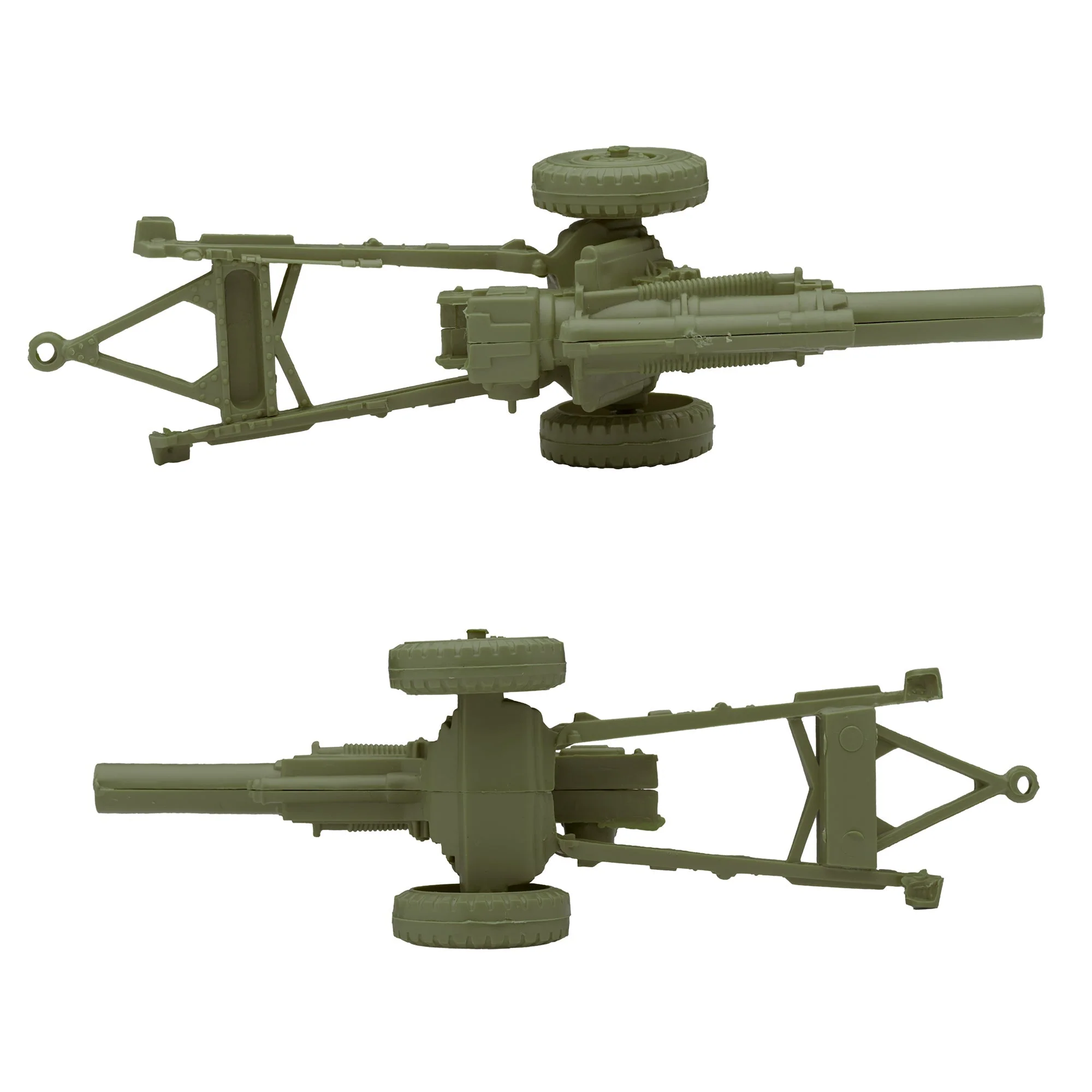 BMC Classic Marx US Military Howitzers OD 3pc Plastic Army Men Field Artillery - Image 4