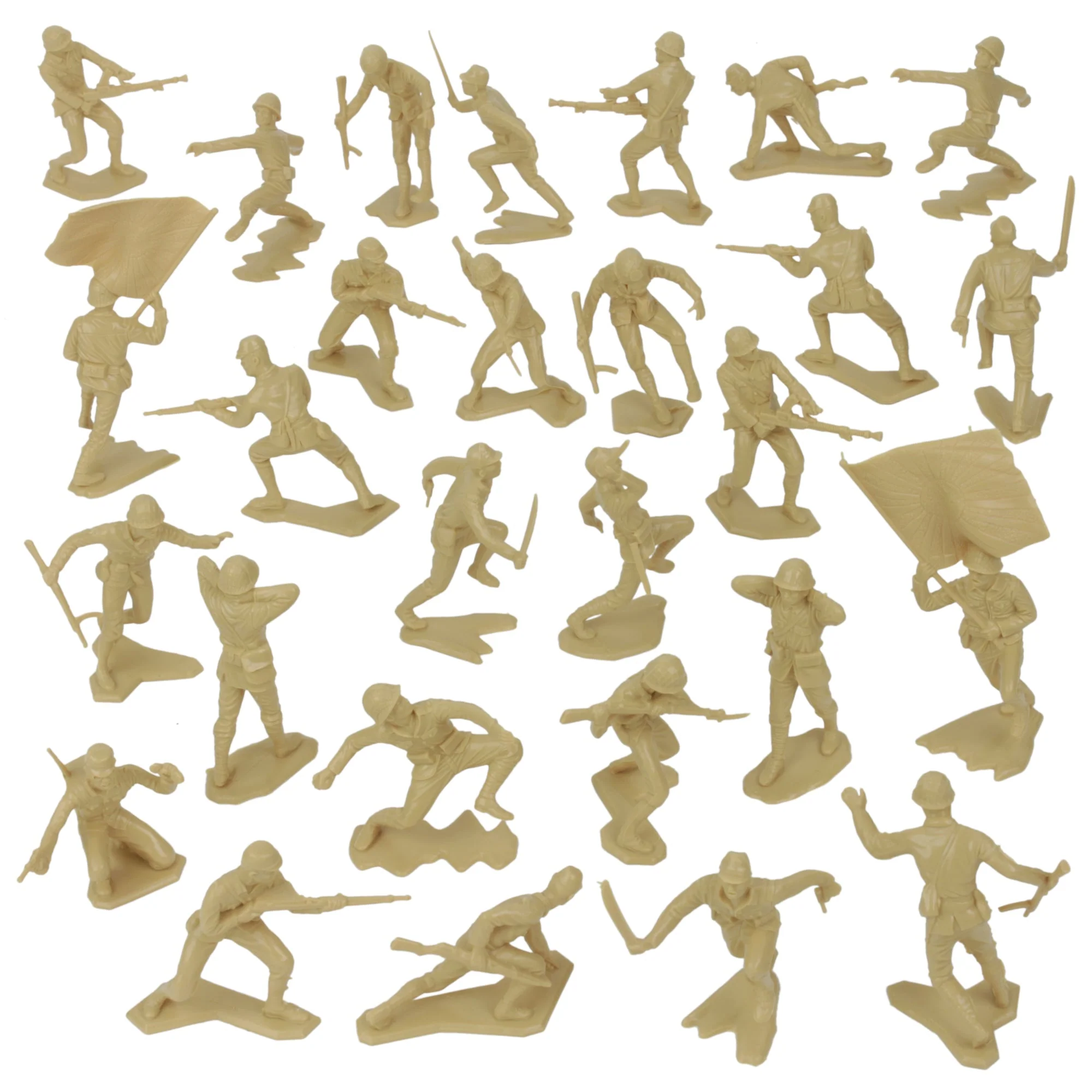 BMC Classic Marx Japanese Plastic Army Men - 32pc WW2 Soldier Figures - USA Made - Image 4