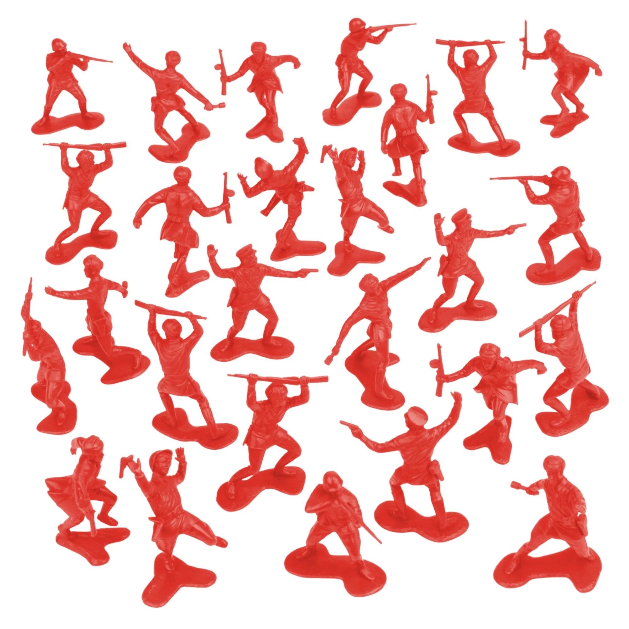 BMC Classic Marx Russian Plastic Army Men - Red 36pc WW2 Soldier Figures US Made - Image 5