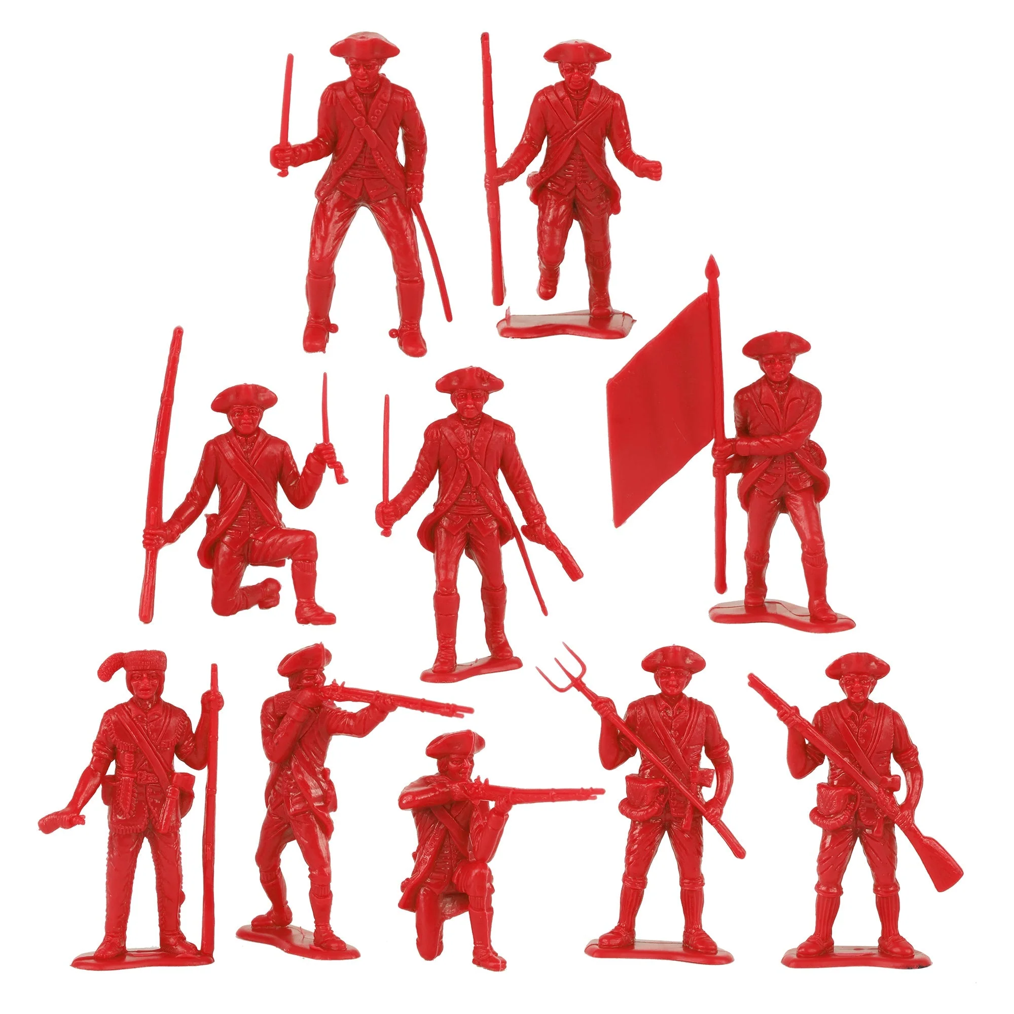 BMC Classic MPC Revolutionary War British Soldiers - Plastic Army Men Figures - Image 4
