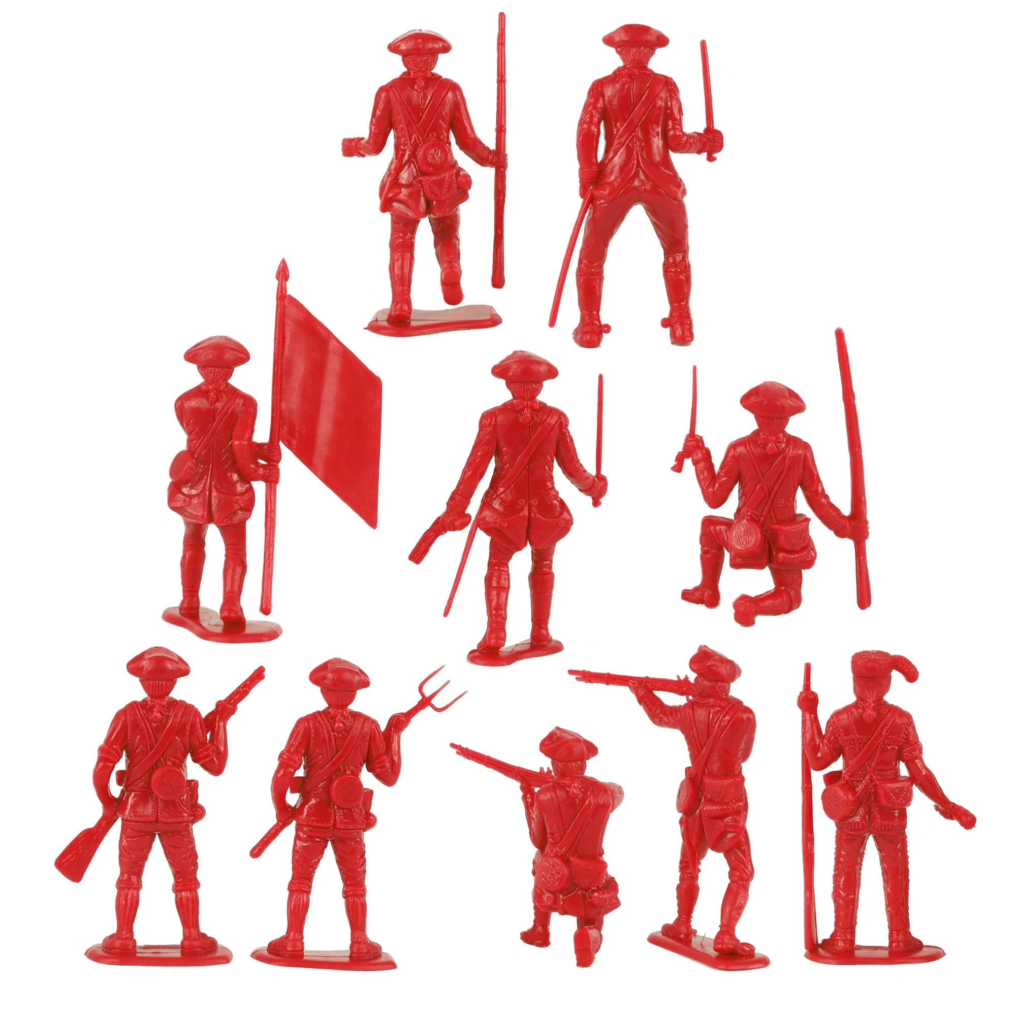 BMC Classic MPC Revolutionary War British Soldiers - Plastic Army Men Figures - Image 6