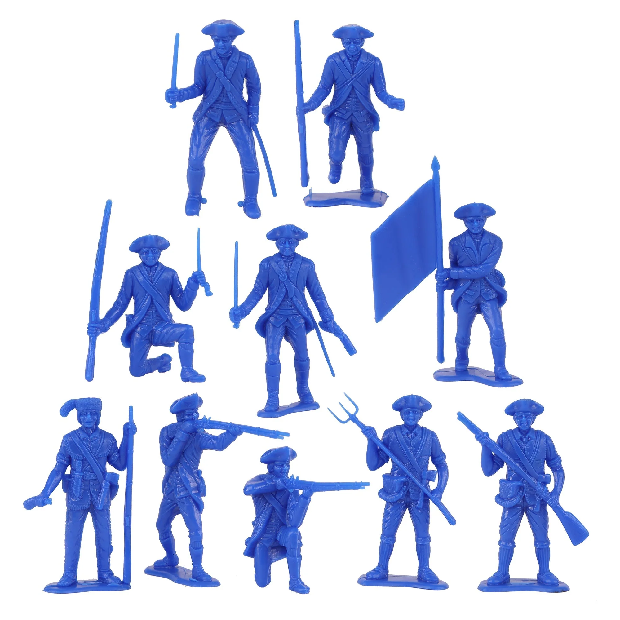 BMC Classic MPC Revolutionary War Colonial Soldiers - Plastic Army Men Figures - Image 4