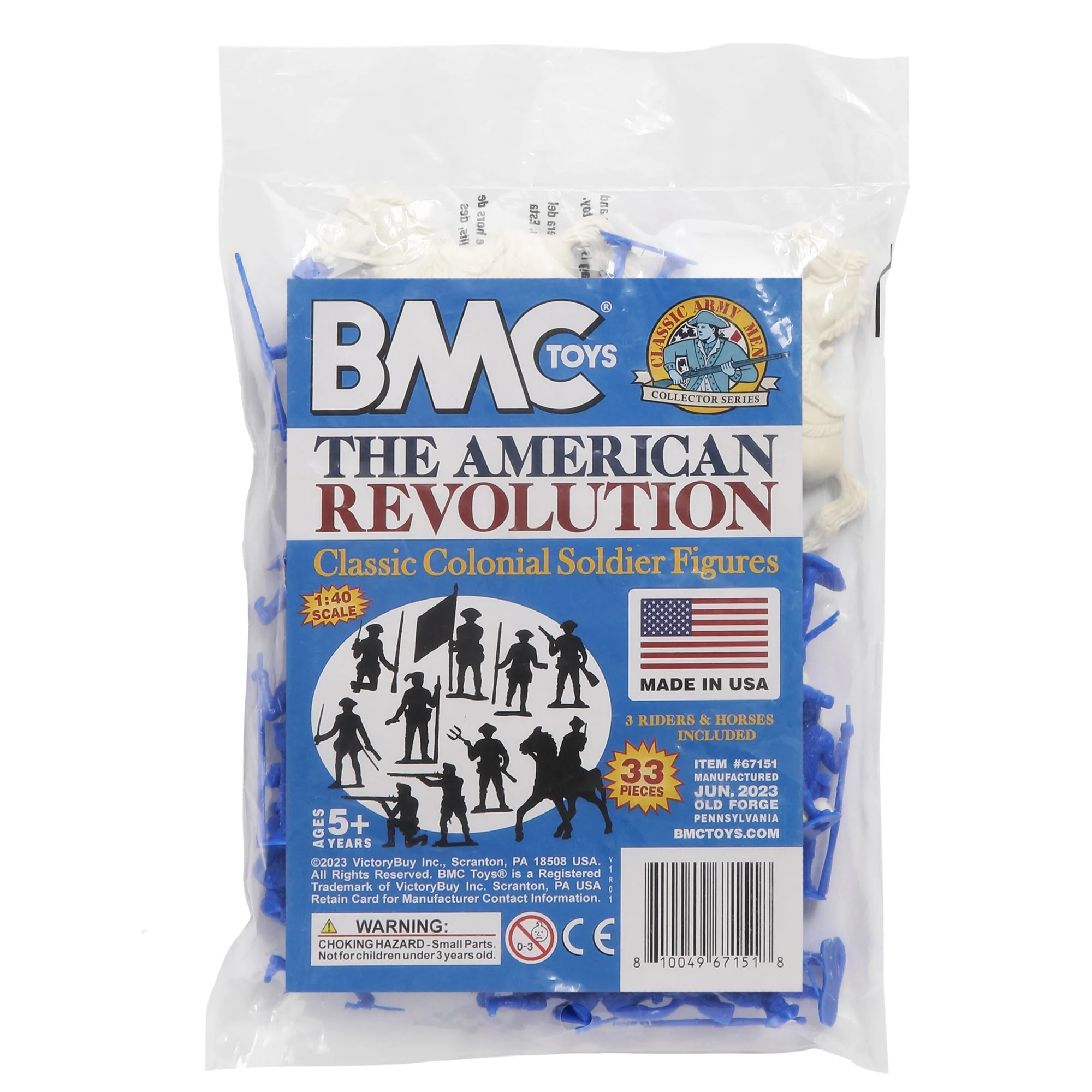 BMC Classic MPC Revolutionary War Colonial Soldiers - Plastic Army Men Figures - Image 7