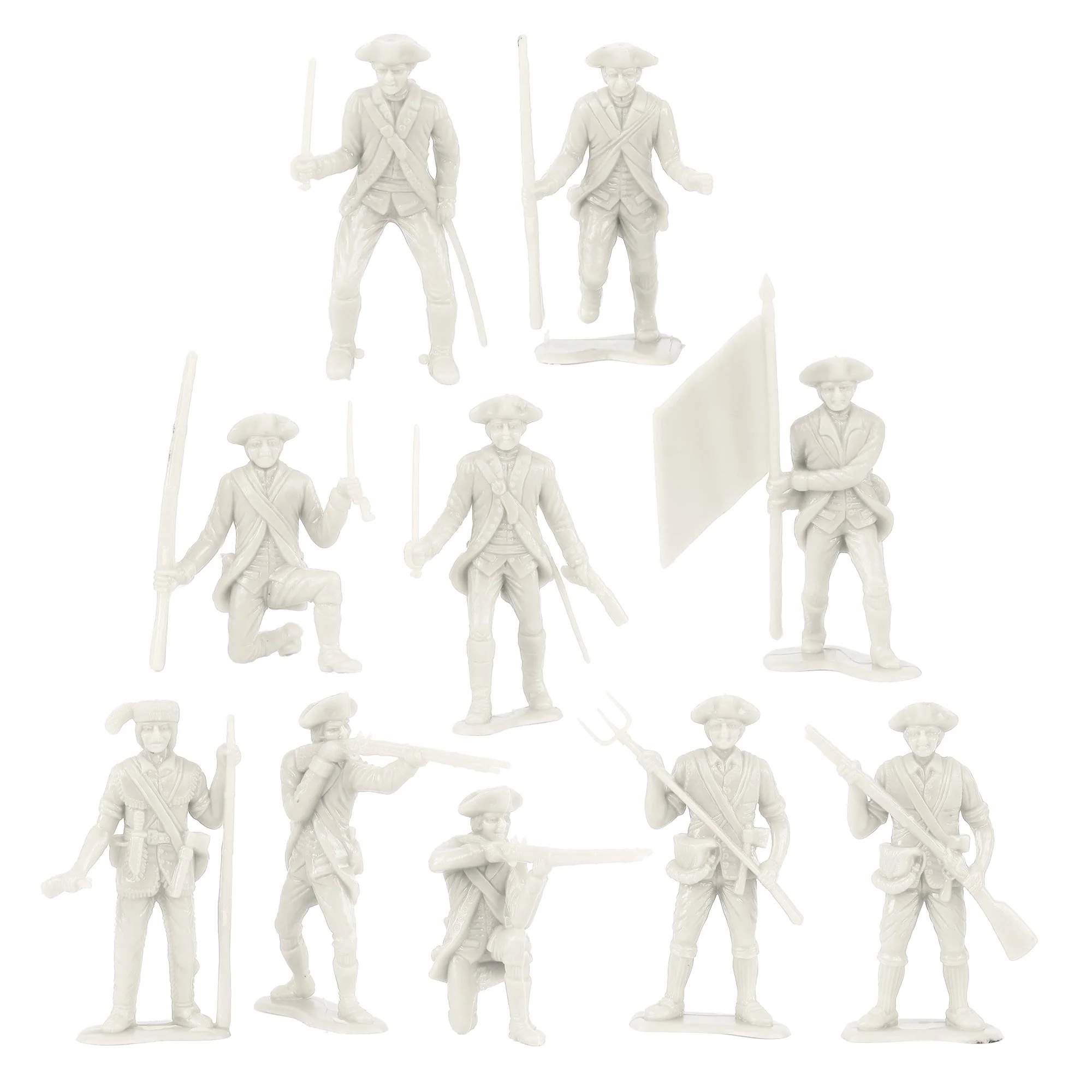 BMC Classic MPC Revolutionary War French Soldiers - Plastic Army Men Figures - Image 4