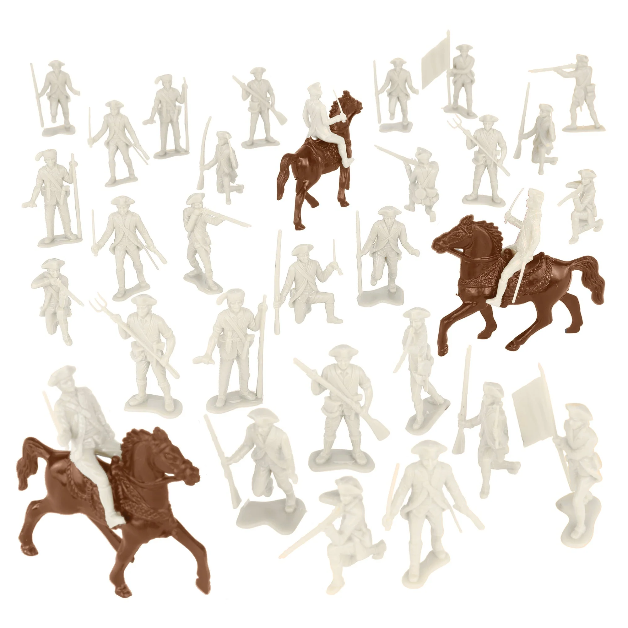 BMC Classic MPC Revolutionary War French Soldiers - Plastic Army Men Figures - Image 5