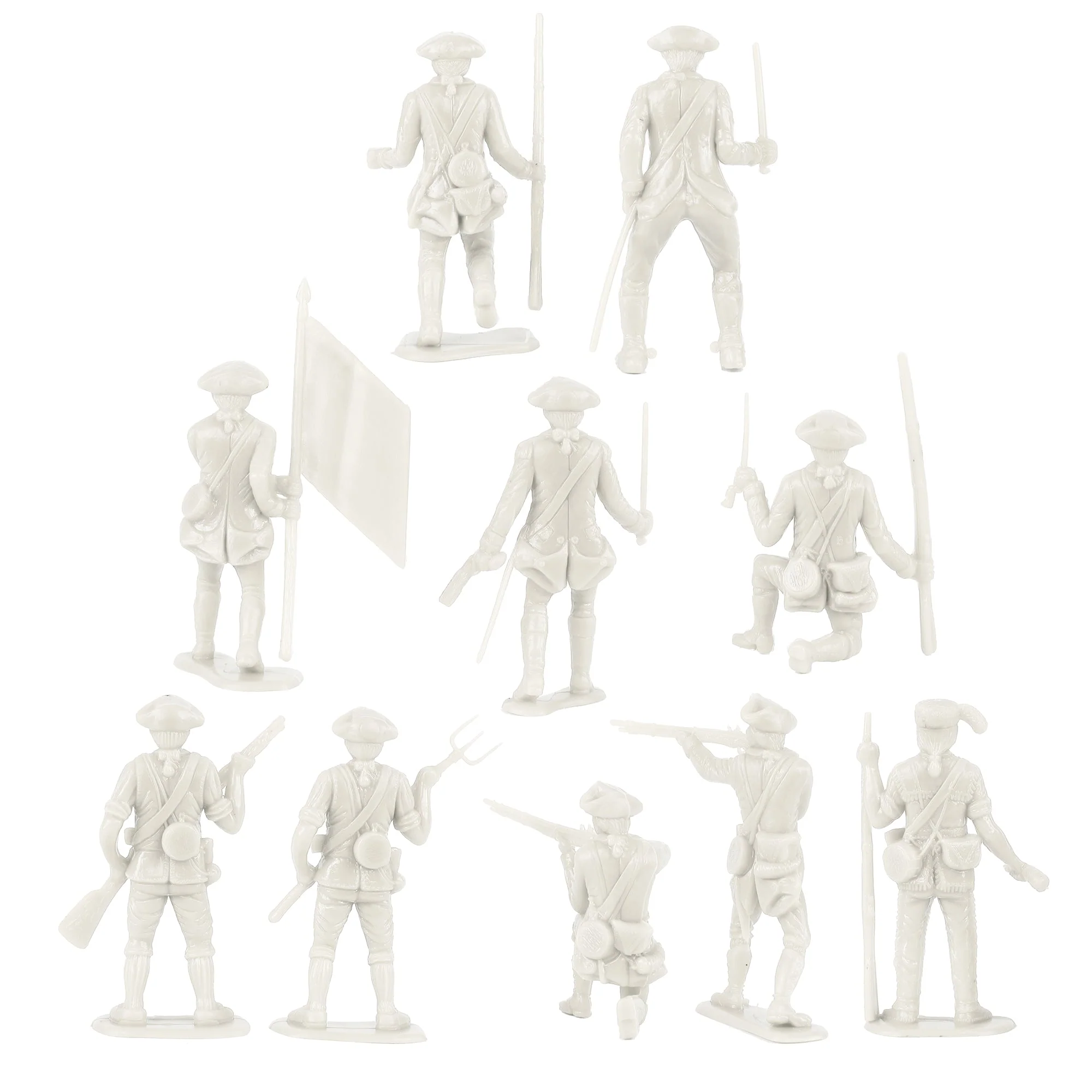 BMC Classic MPC Revolutionary War French Soldiers - Plastic Army Men Figures - Image 7