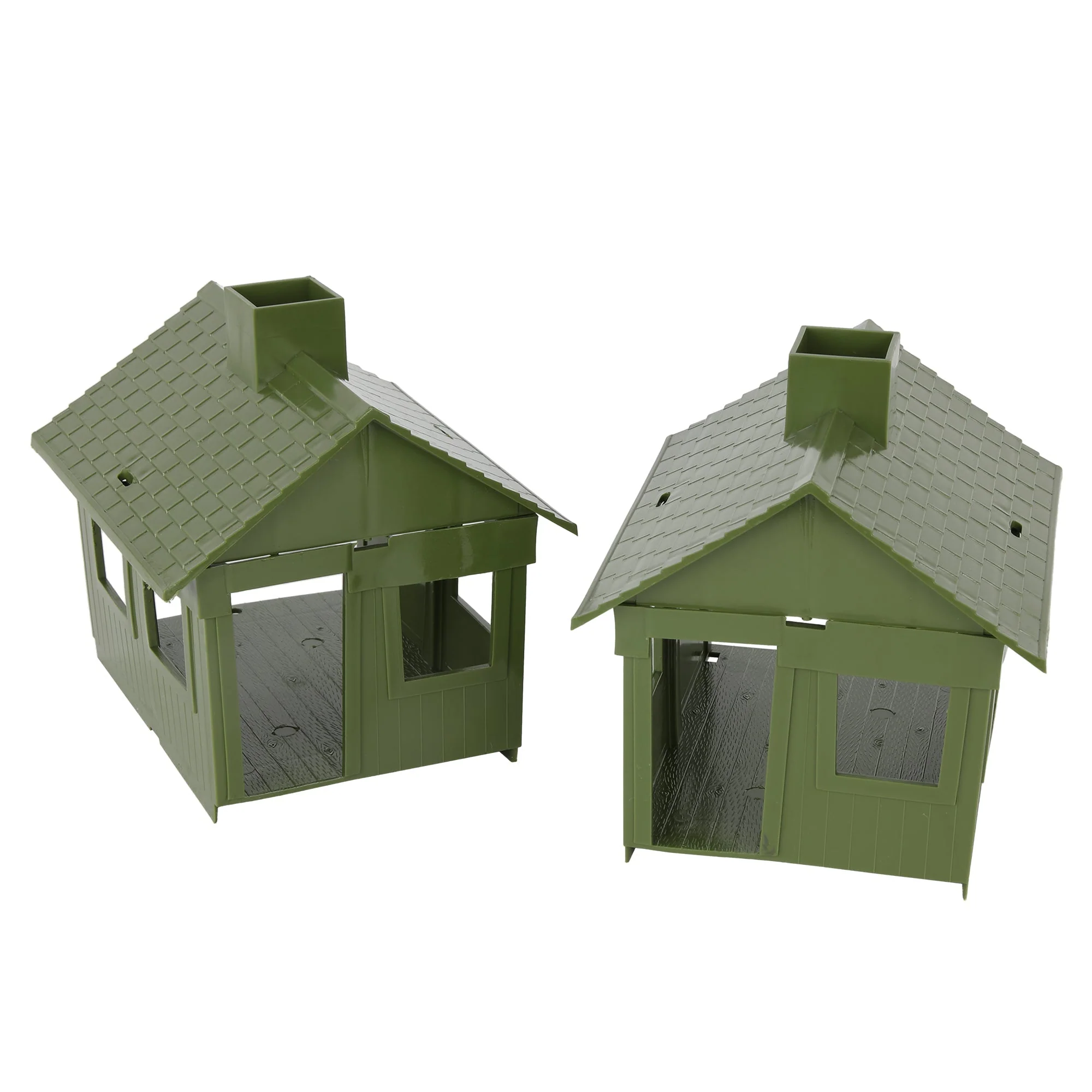 BMC Classic MPC Bunkhouse Barracks - OD Plastic Army Men Cabin House Building - Image 3