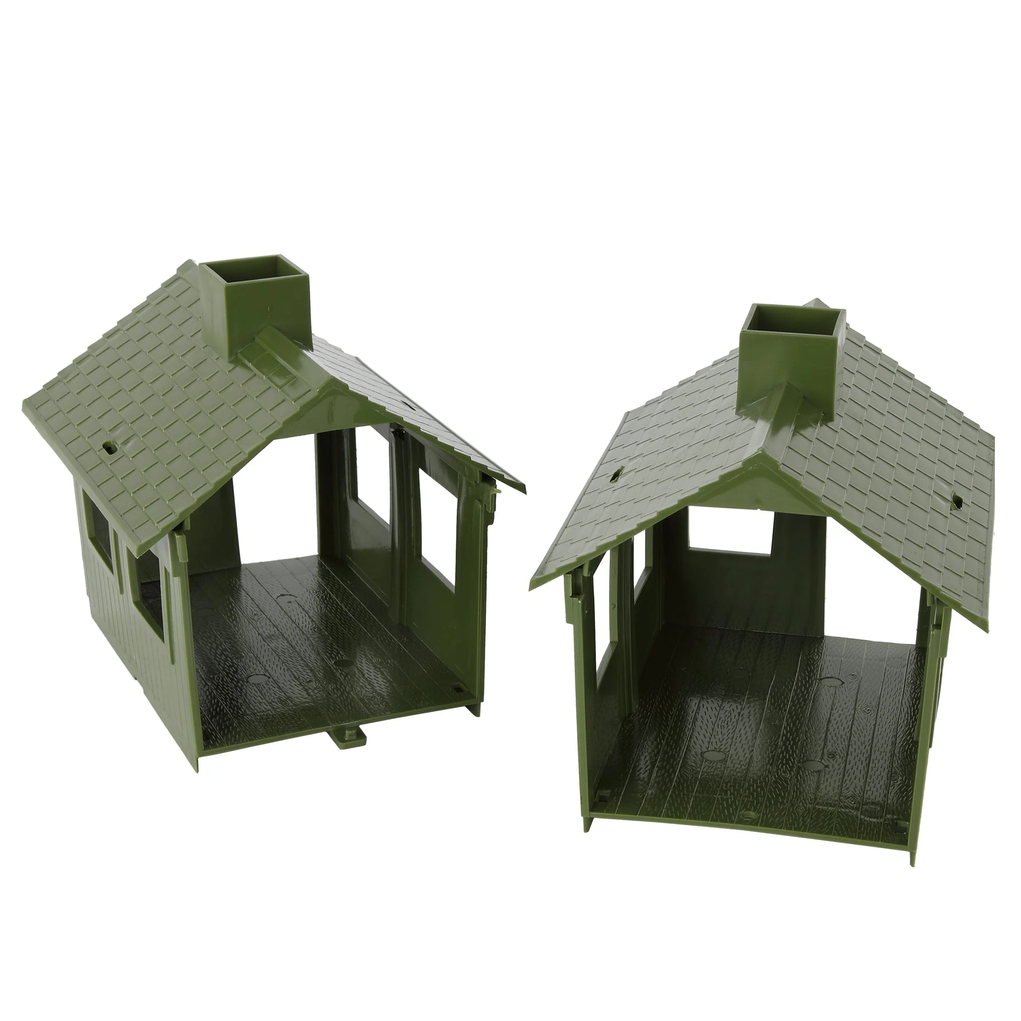BMC Classic MPC Bunkhouse Barracks - OD Plastic Army Men Cabin House Building - Image 4