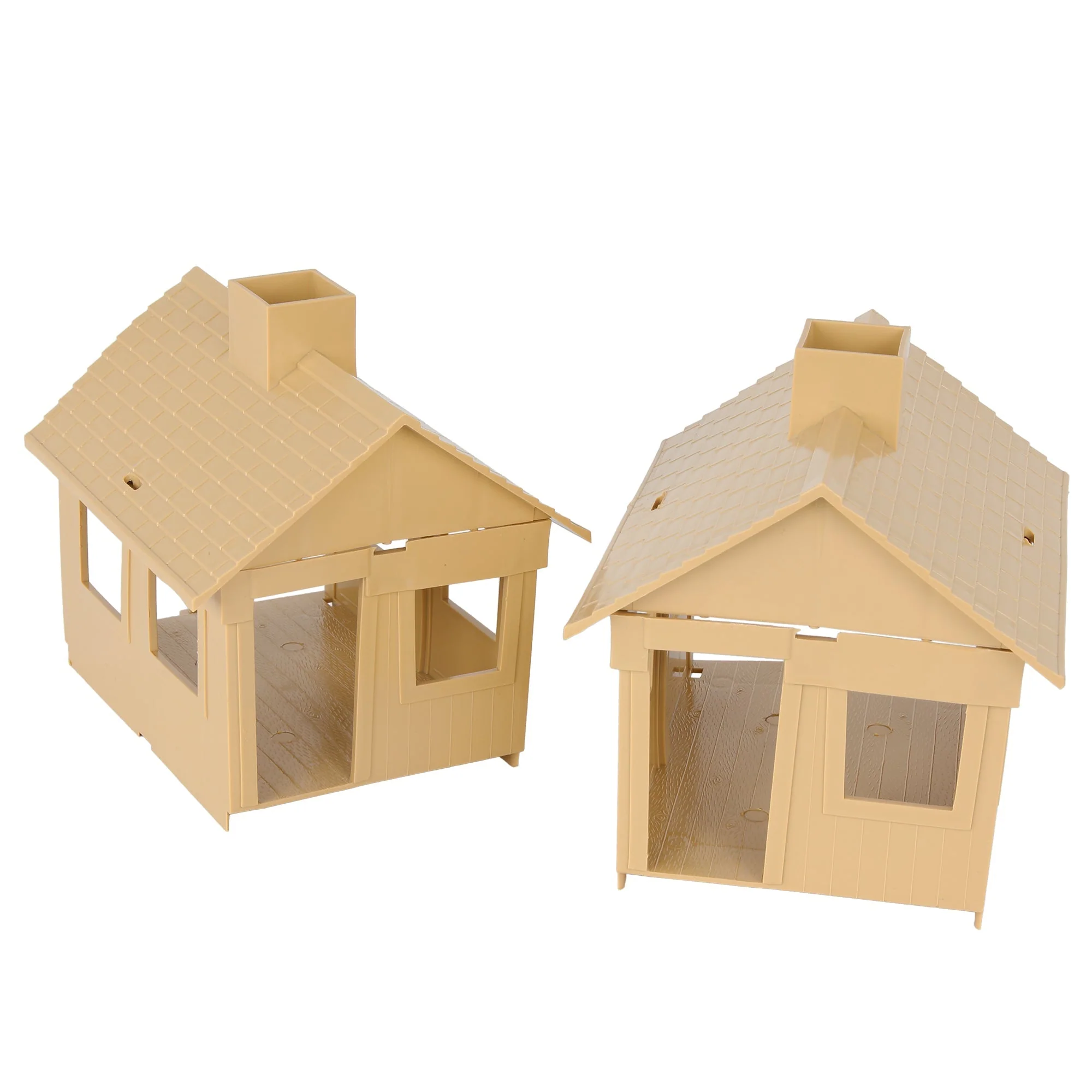 BMC Classic MPC Bunkhouse Barracks - Tan Plastic Army Men Cabin House Building - Image 3