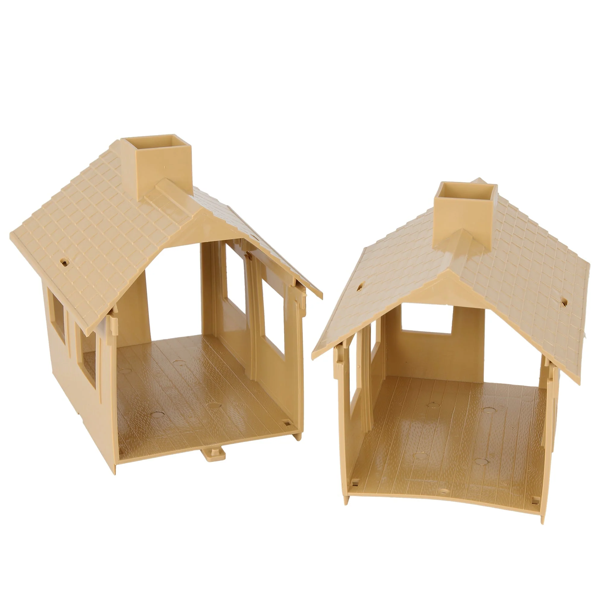 BMC Classic MPC Bunkhouse Barracks - Tan Plastic Army Men Cabin House Building - Image 4