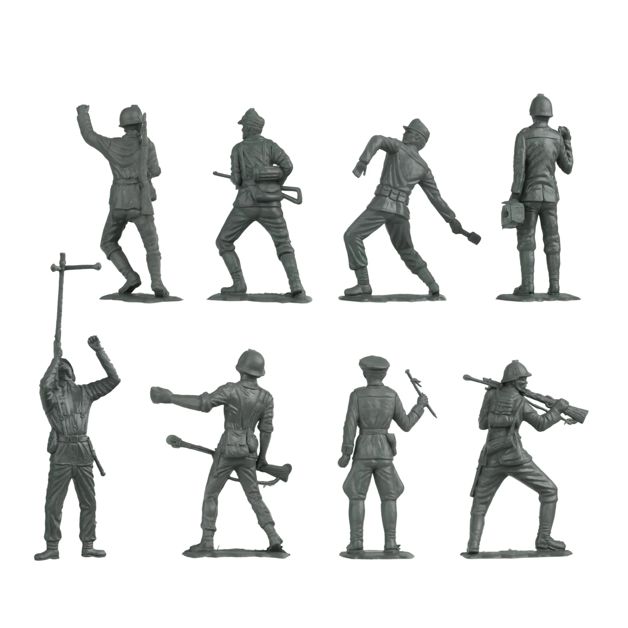 BMC Classic MPC German Plastic Army Men - 36pc WW2 Soldier Figures - Made in USA - Image 5