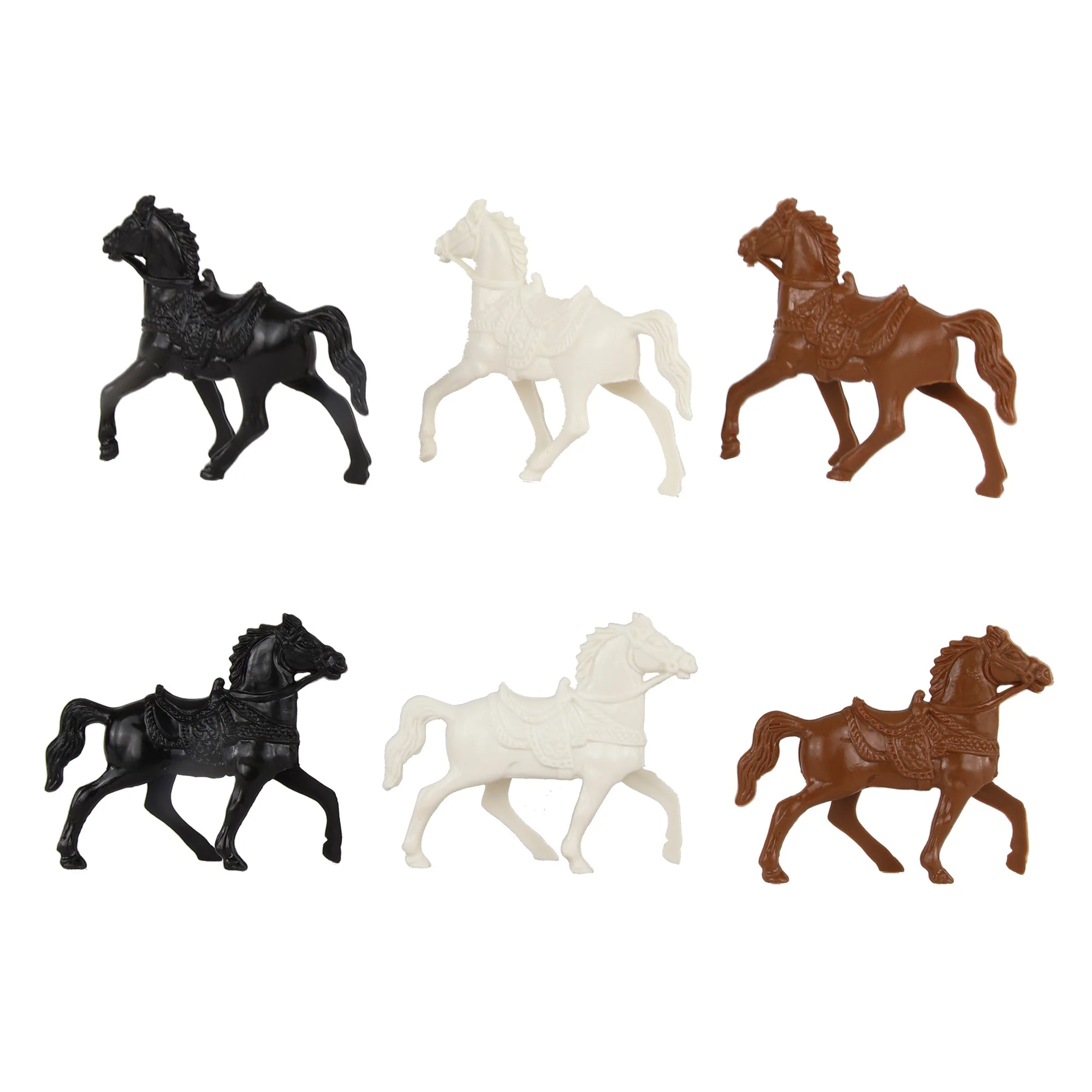 BMC Classic Lido Riding Horses - 15pc Plastic Figure Playset 45mm Accessories - Image 3