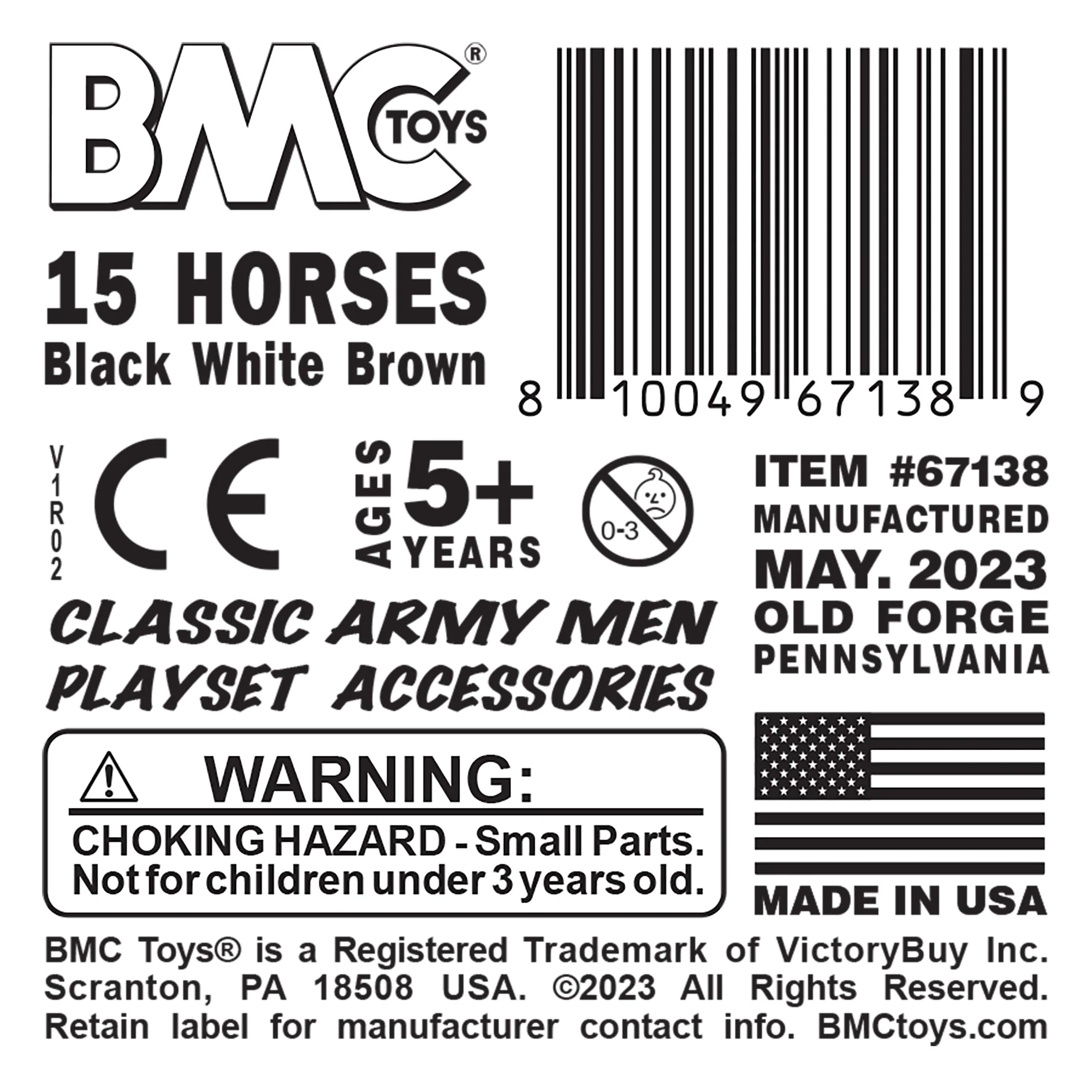 BMC Classic Lido Riding Horses - 15pc Plastic Figure Playset 45mm Accessories - Image 5