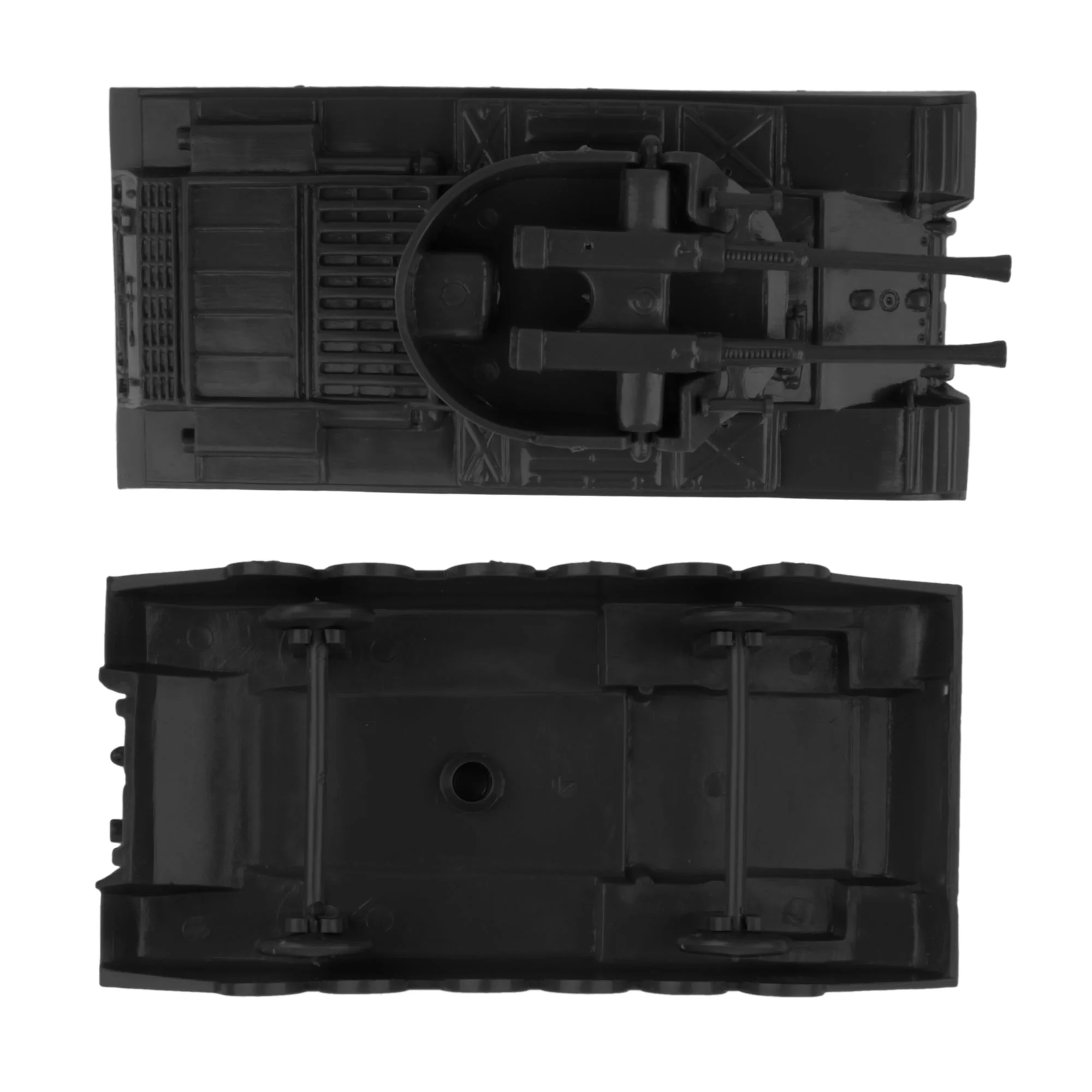 BMC Classic Payton Anti-Aircraft Tanks - 4pc Black Plastic Army Men Vehicles - Image 5