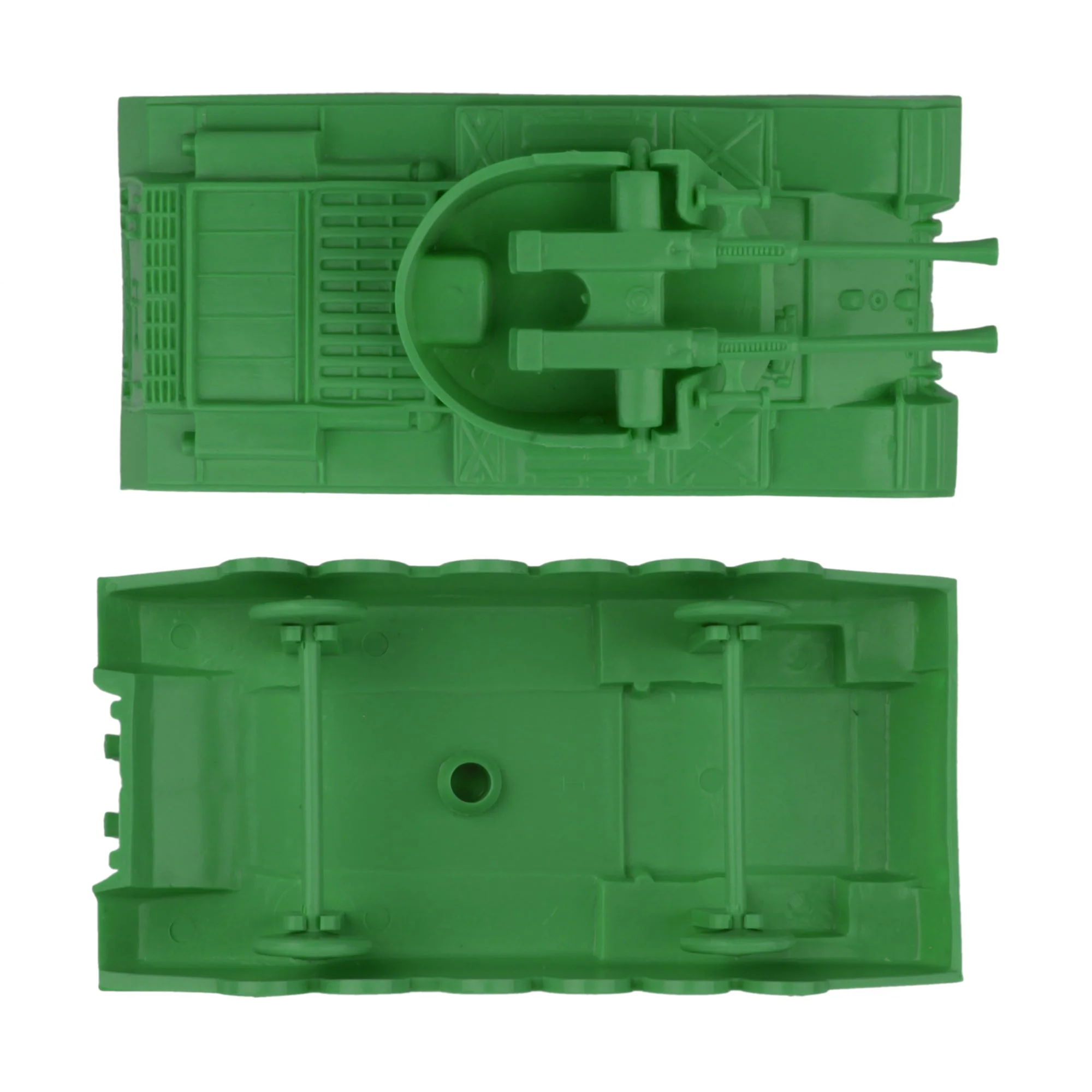 BMC Classic Payton Anti-Aircraft Tanks - 4pc Green Plastic Army Men Vehicles - Image 4