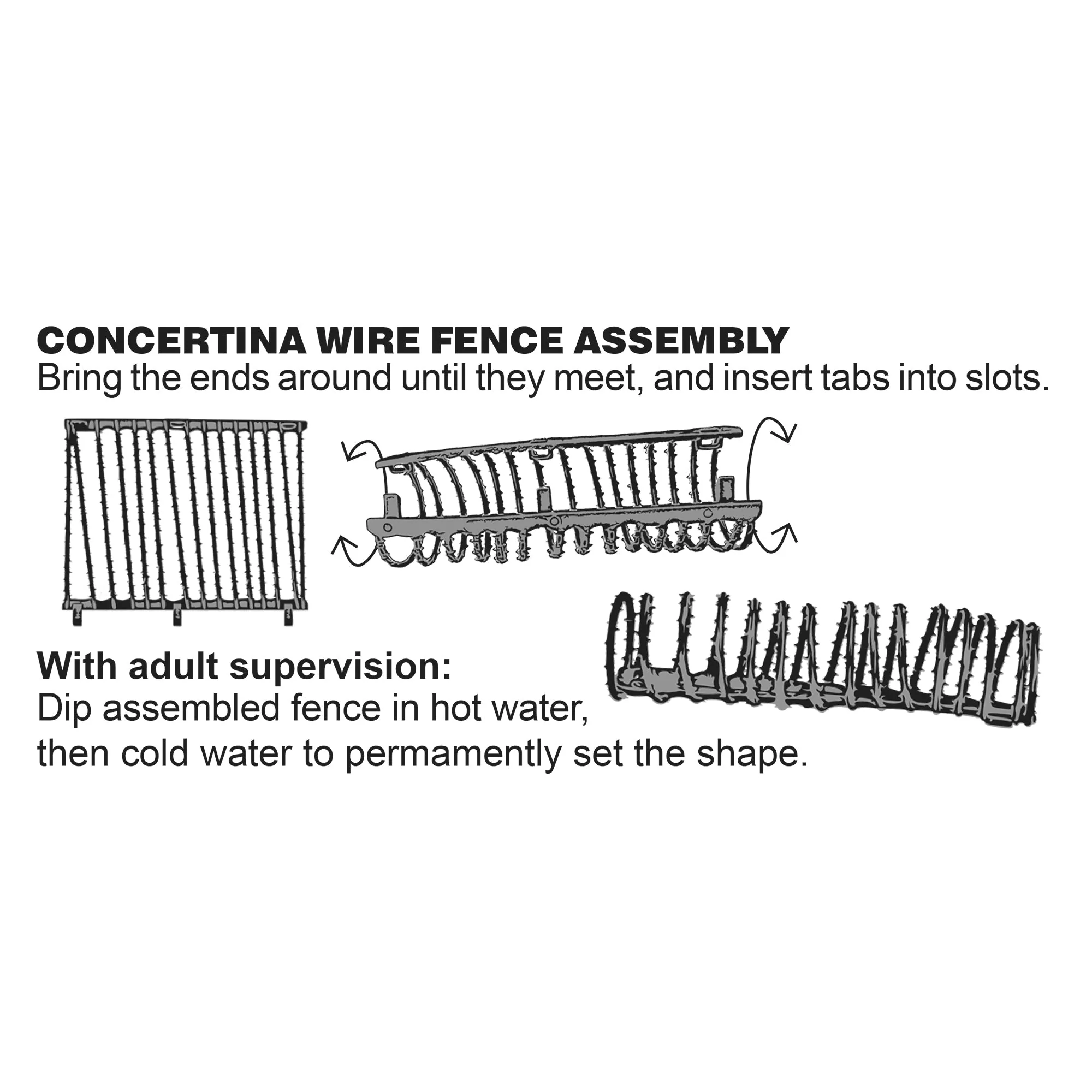 BMC CTS Concertina Barbed Wire Fence Barricade - 18pc Plastic Army Men Accessory - Image 4