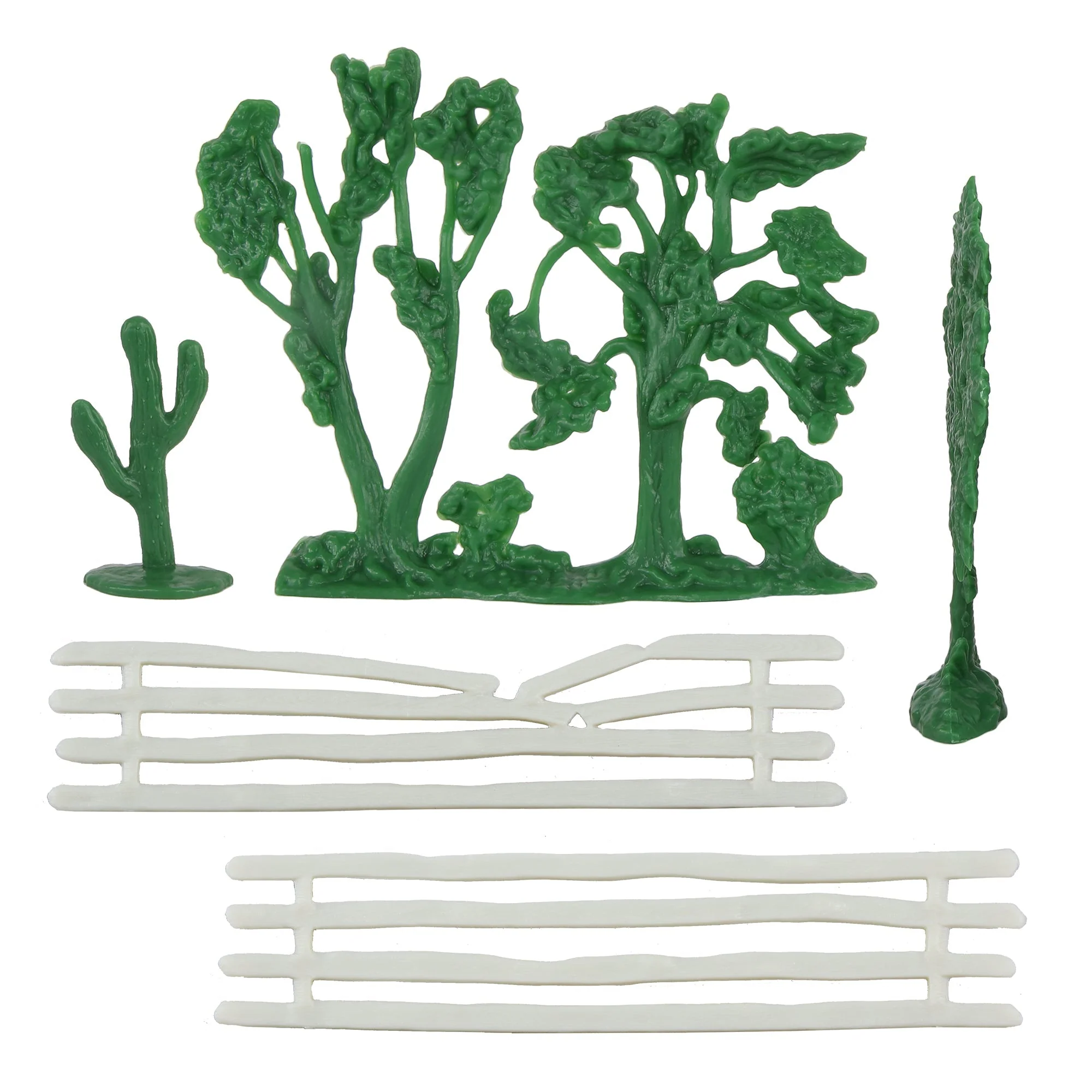 BMC CTS Rustic Western Ranch - 15pc Plastic Figure Playset Diorama Accessories - Image 3