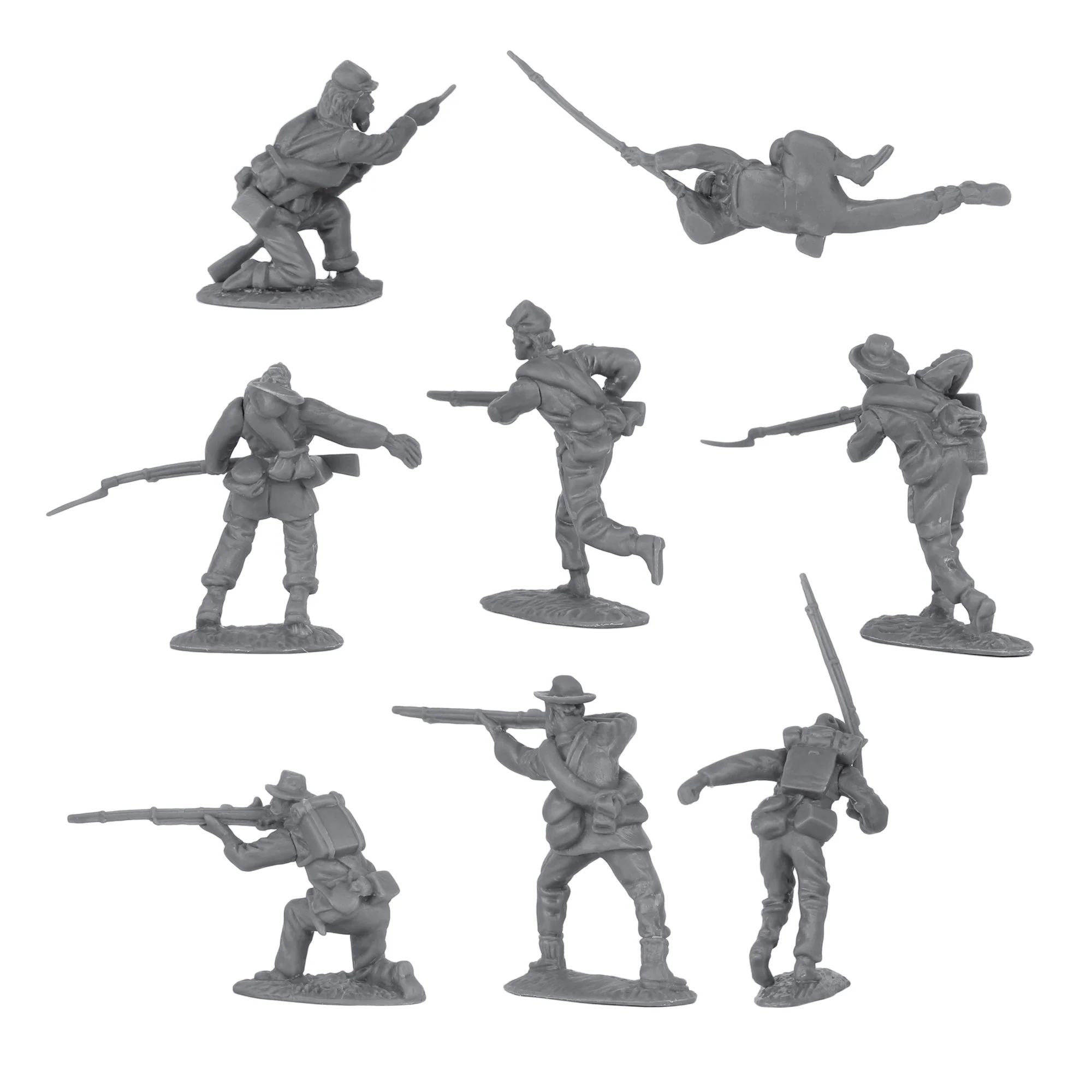 BMC CTS Civil War Battle of Picketts Charge - 101pc Blue & Gray Plastic Army Set - Image 10