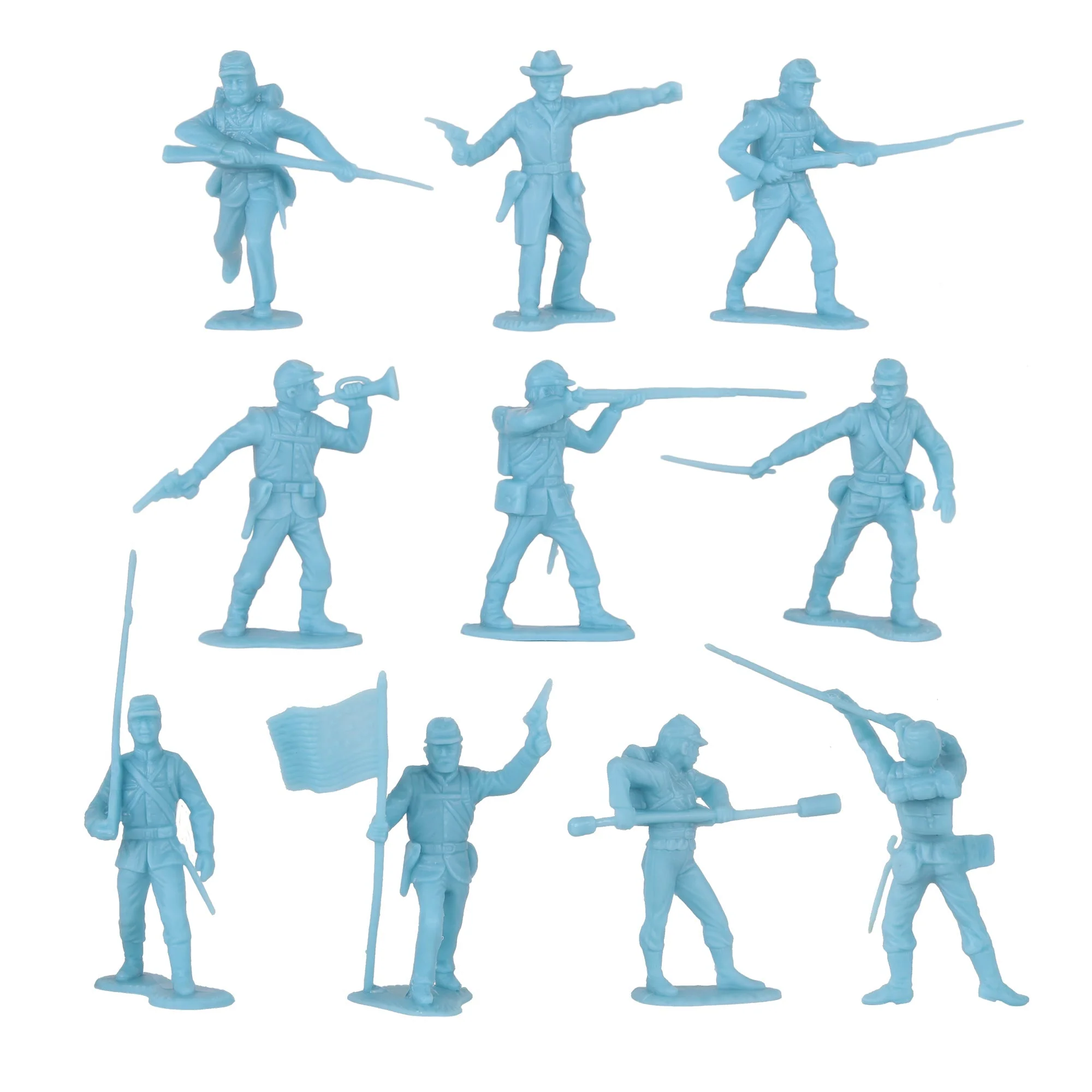 BMC CTS Civil War Battle of Picketts Charge - 101pc Blue & Gray Plastic Army Set - Image 4