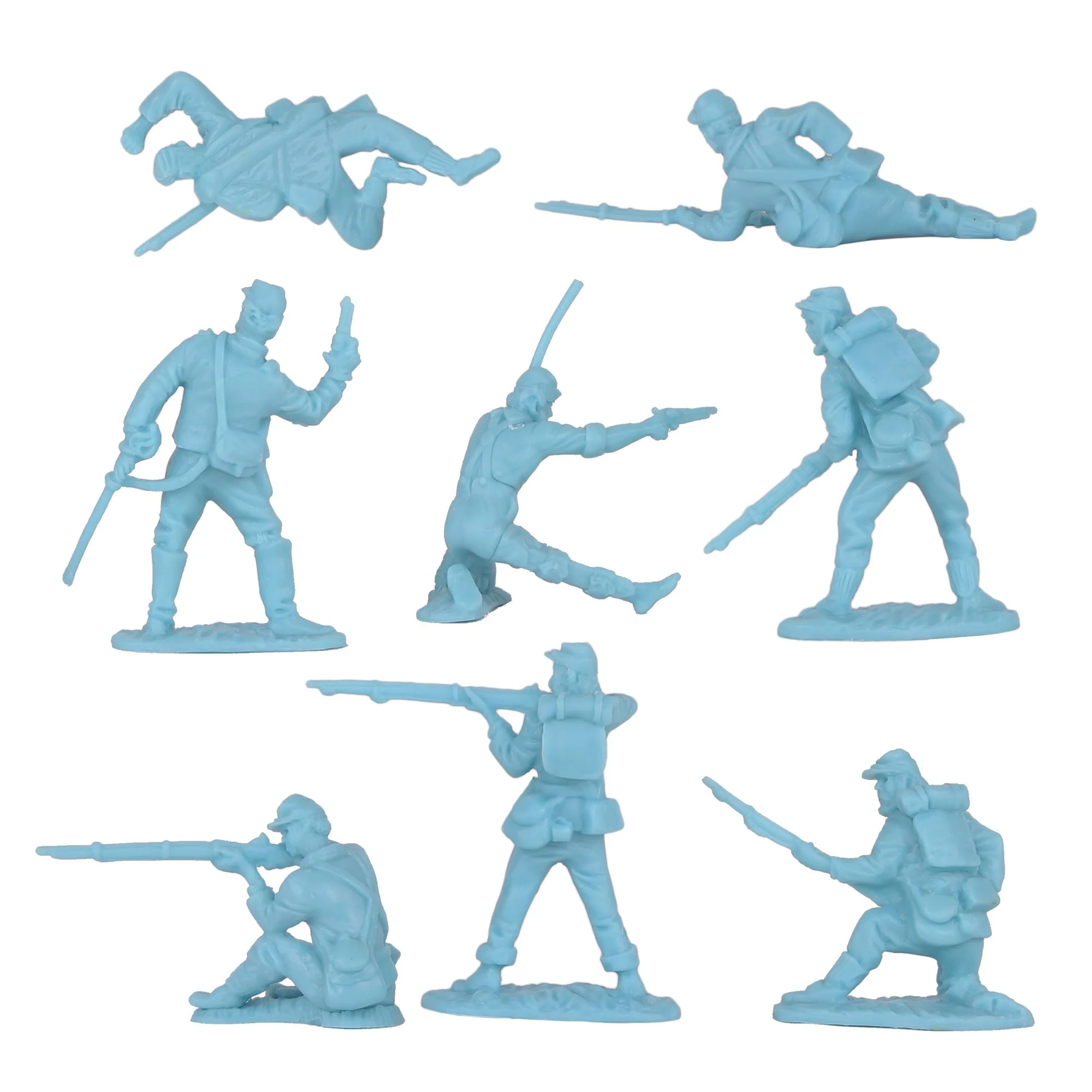 BMC CTS Civil War Battle of Picketts Charge - 101pc Blue & Gray Plastic Army Set - Image 9