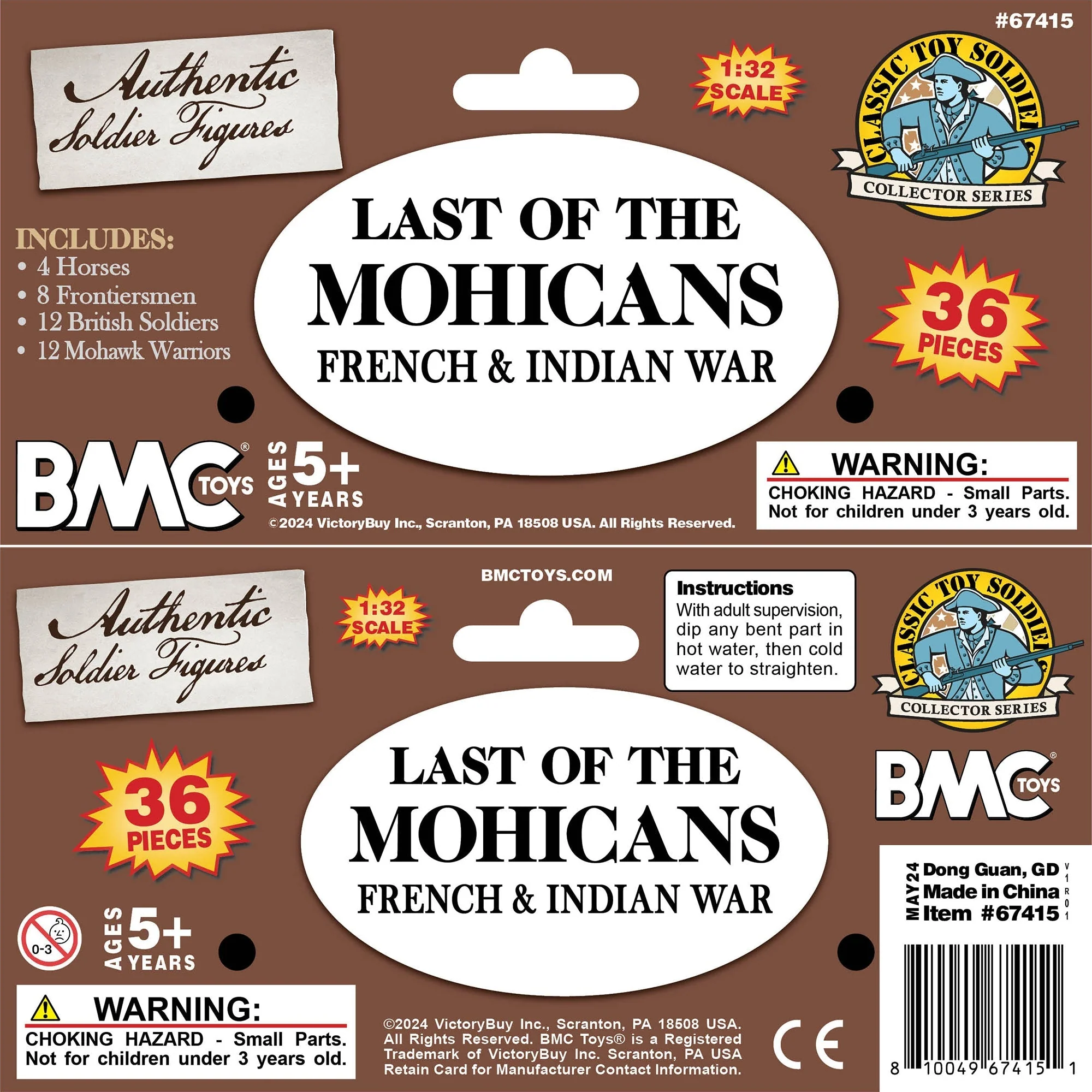 BMC CTS Last of the Mohicans - 36pc French & Indian War Plastic Soldier Figures - Image 10