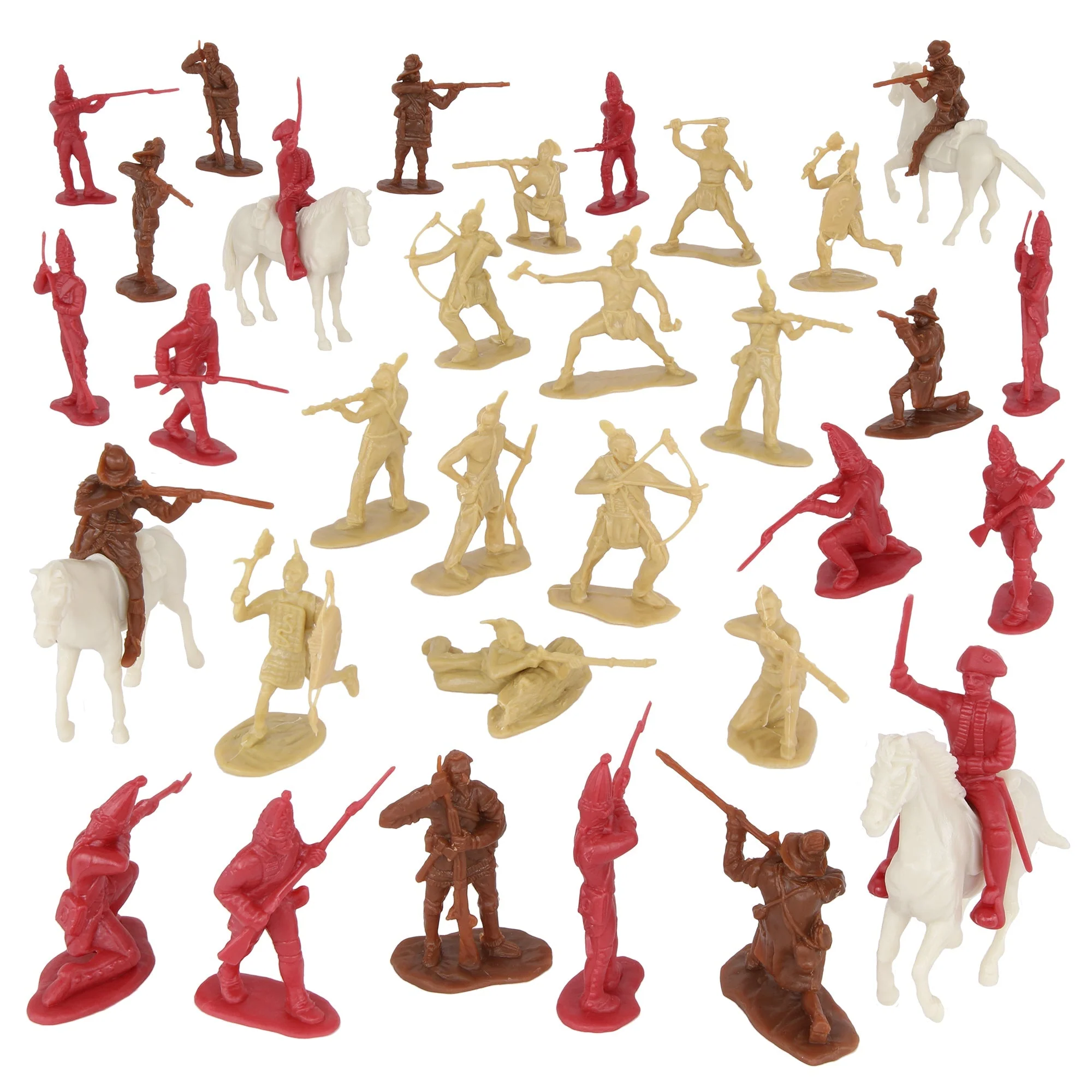 BMC CTS Last of the Mohicans - 36pc French & Indian War Plastic Soldier Figures - Image 2