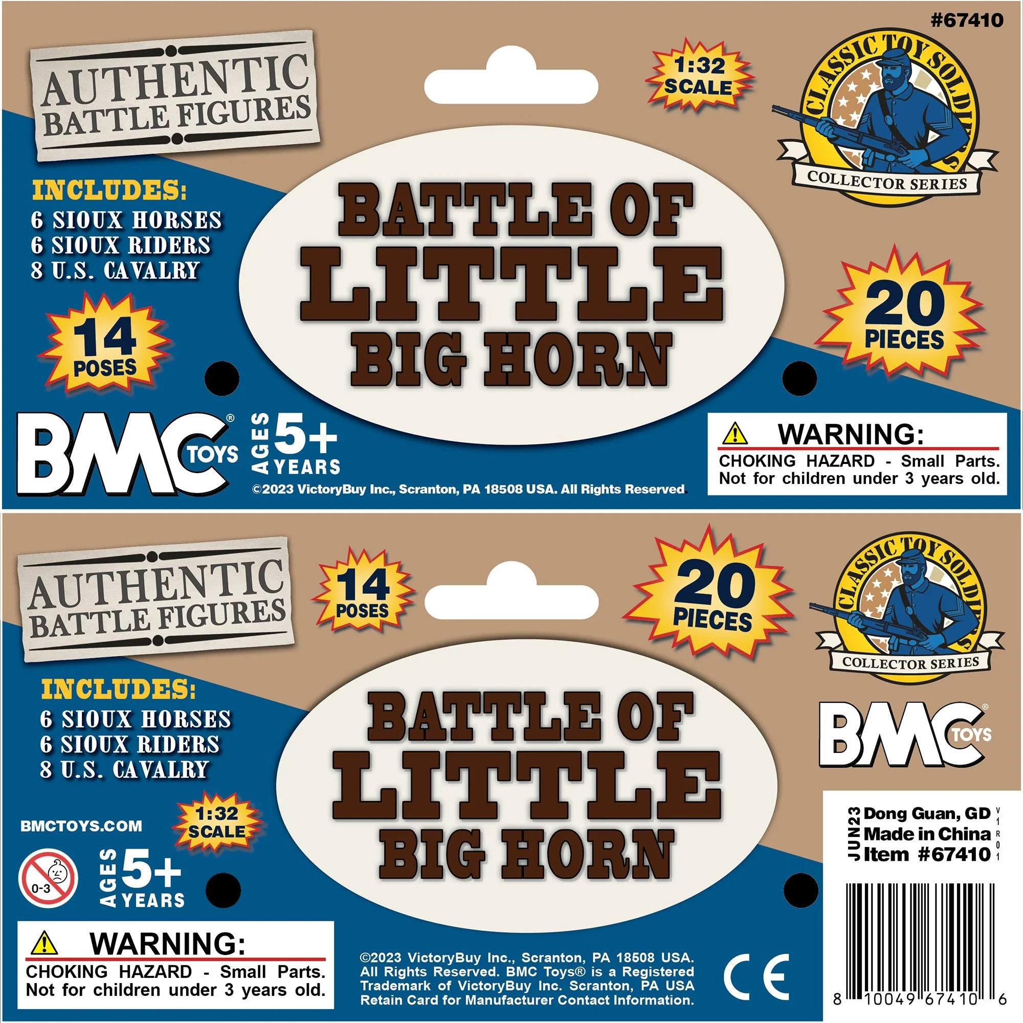 BMC CTS Battle of Little Big Horn Plastic Army Men - 20pc Sioux & Cavalry Figure - Image 11