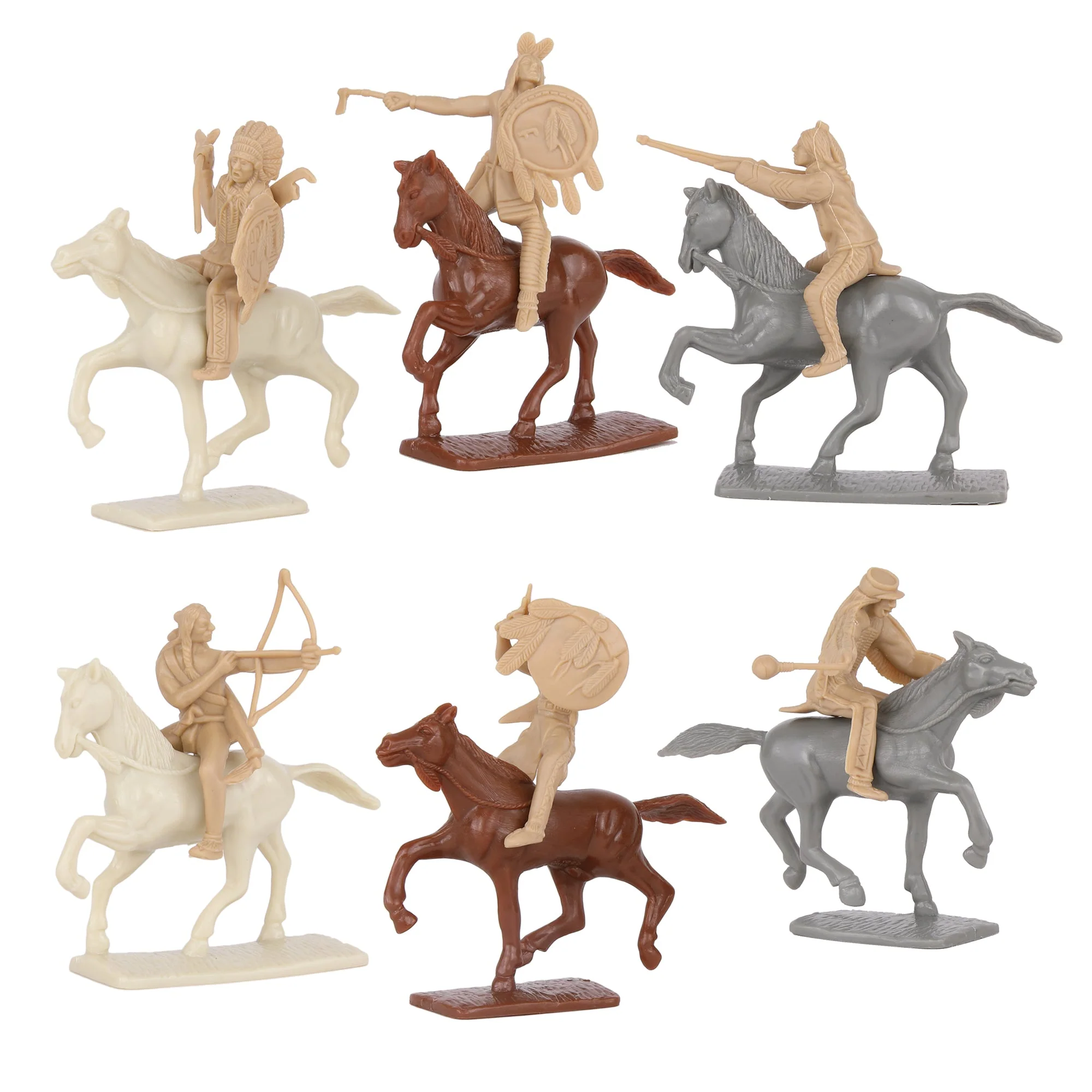 BMC CTS Battle of Little Big Horn Plastic Army Men - 20pc Sioux & Cavalry Figure - Image 3