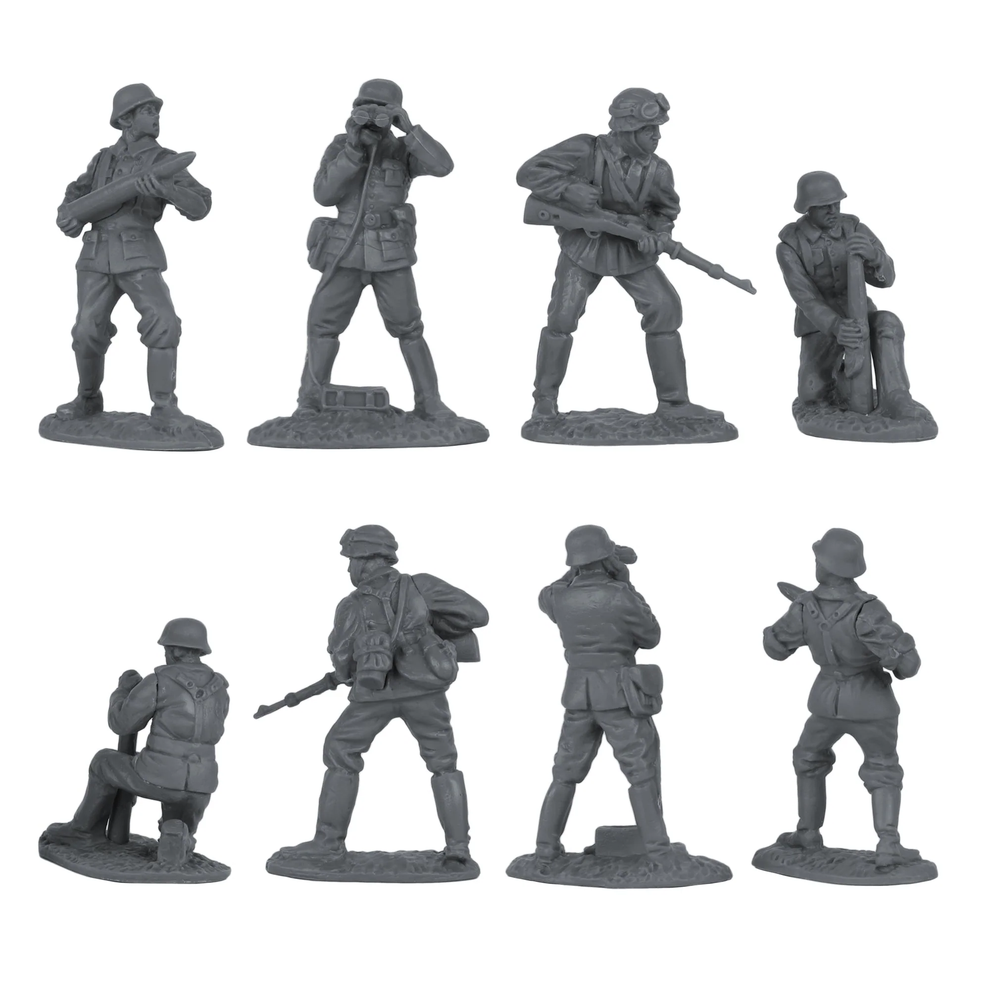 BMC CTS WW2 German 88mm Flak Artillery & Crews - 15pc Gray Army Men Accessories - Image 3