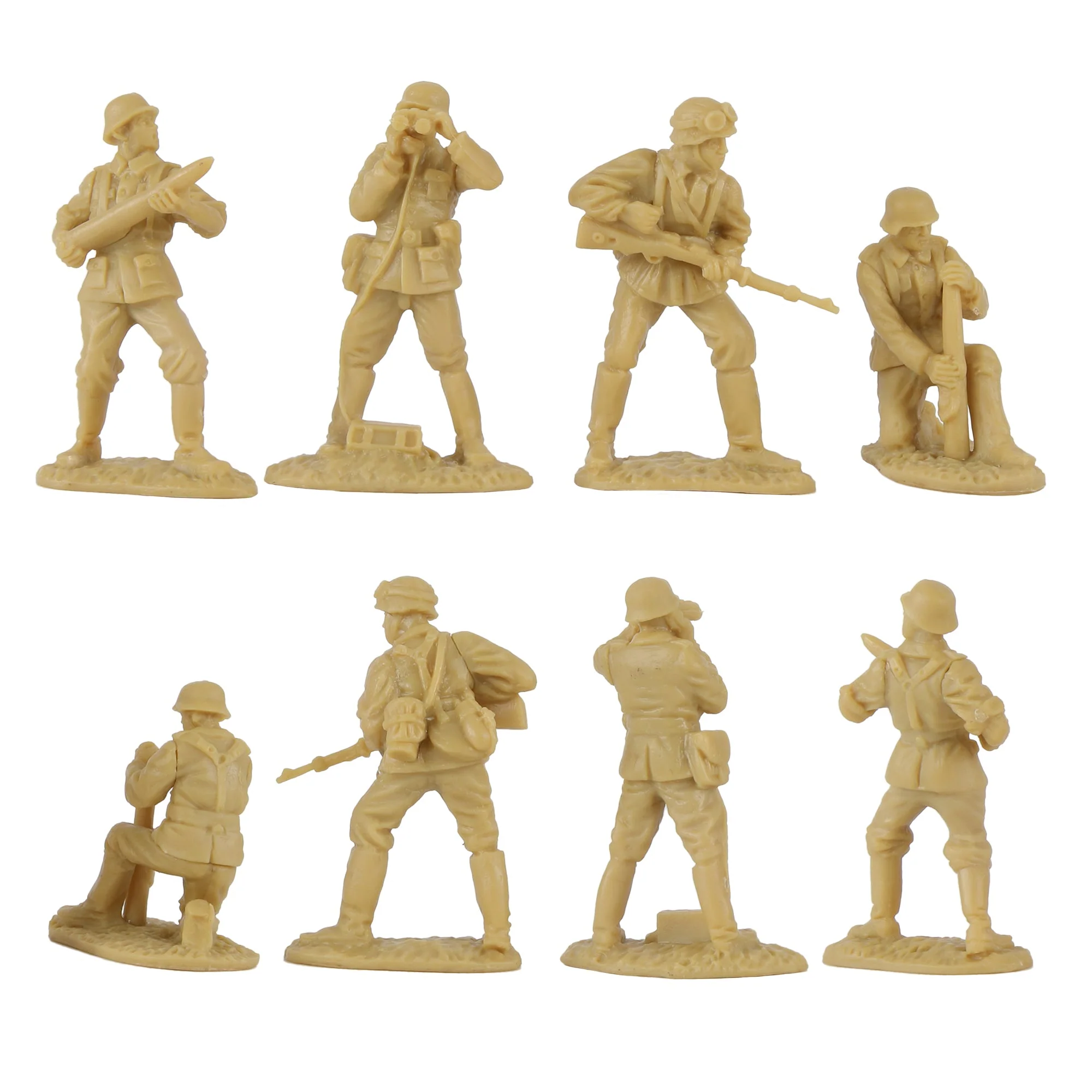 BMC CTS WW2 German 88mm Flak Artillery & Crews - 15pc Tan Army Men Accessories - Image 3