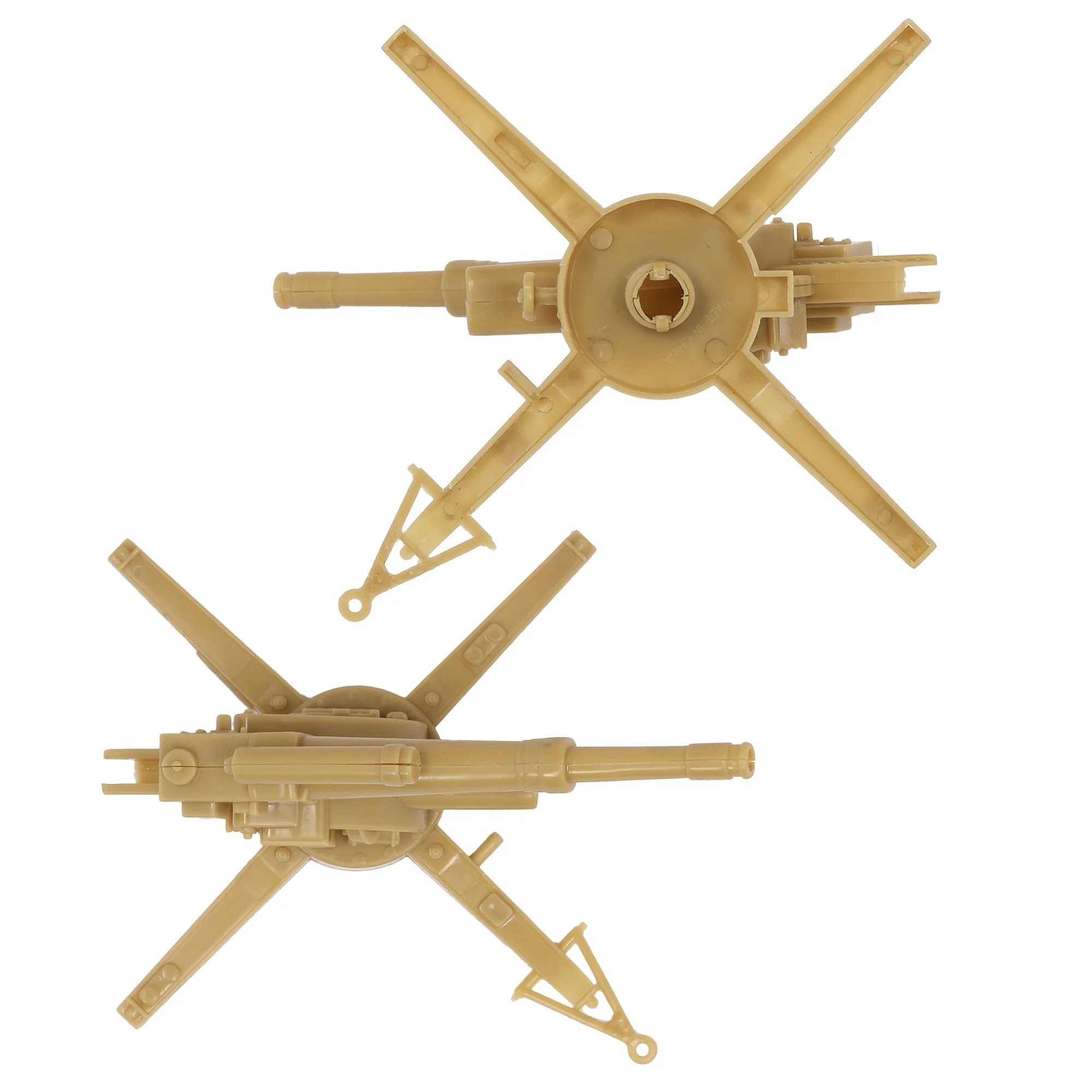 BMC CTS WW2 German 88mm Flak Artillery & Crews - 15pc Tan Army Men Accessories - Image 7